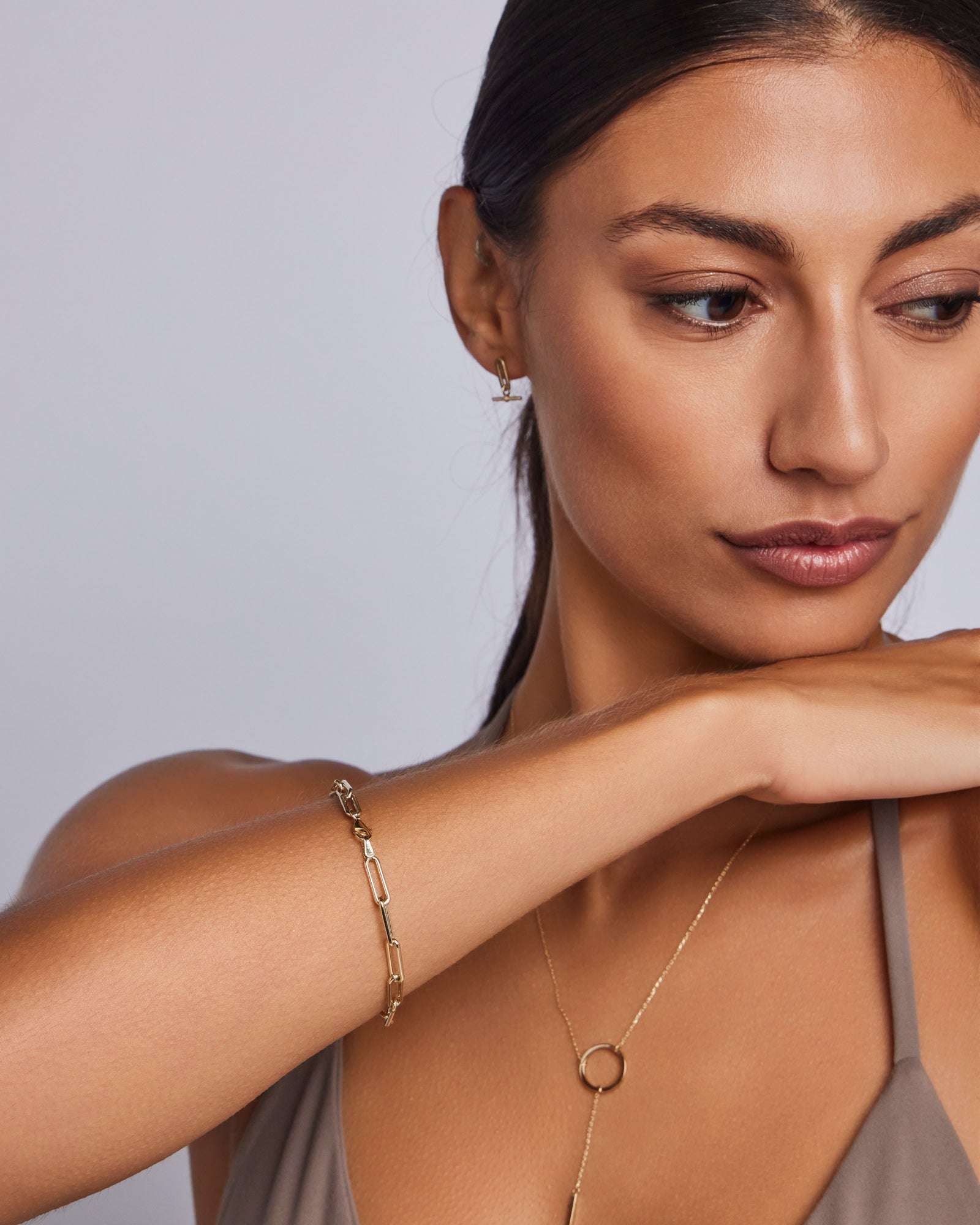 Glow 9K Gold Paperchain Bracelet