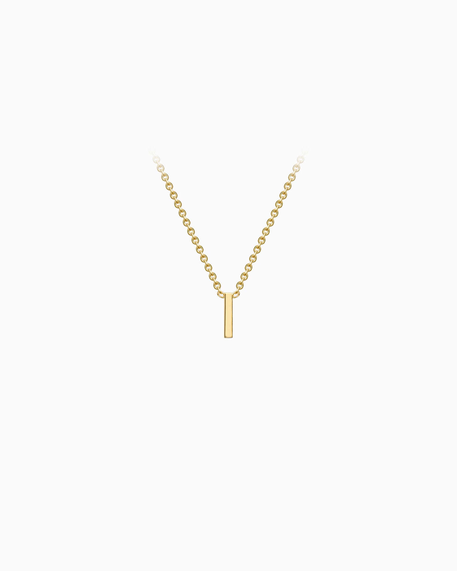 Initials 9K Gold Necklace | Zoe Olivia Jewellery Australia