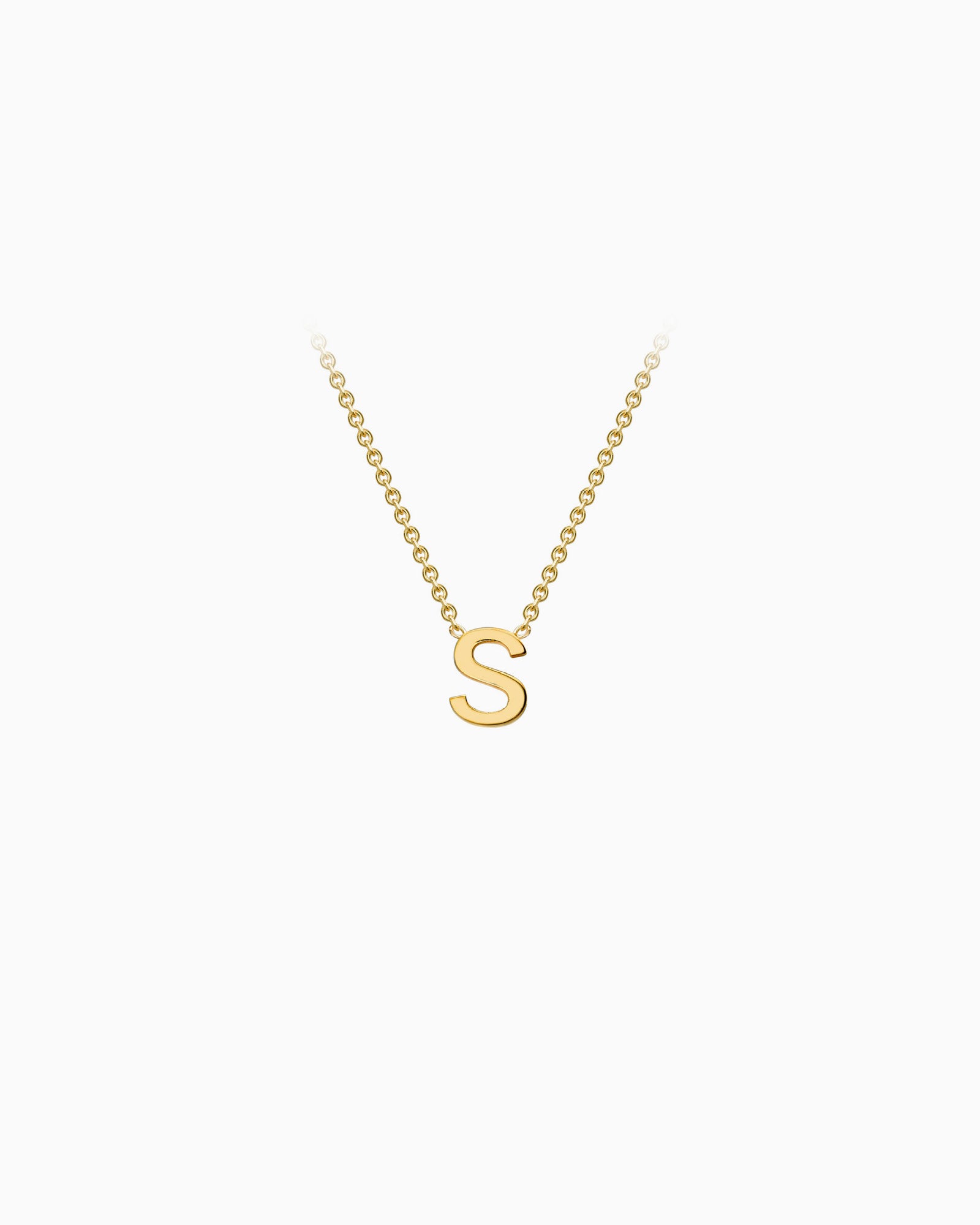 Initials 9K Gold Necklace | Zoe Olivia Jewellery Australia