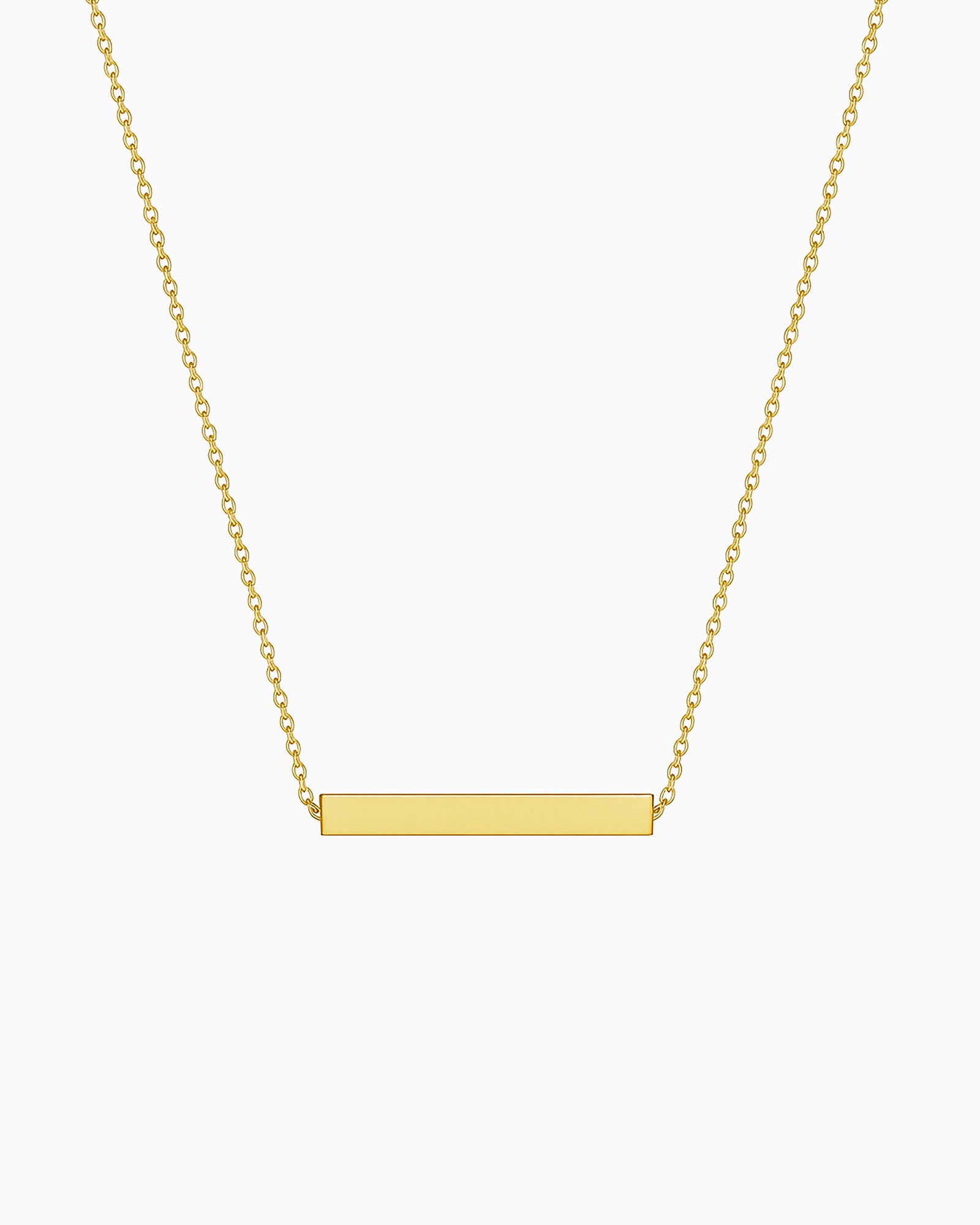 Essentials 9K Gold Bar Necklace