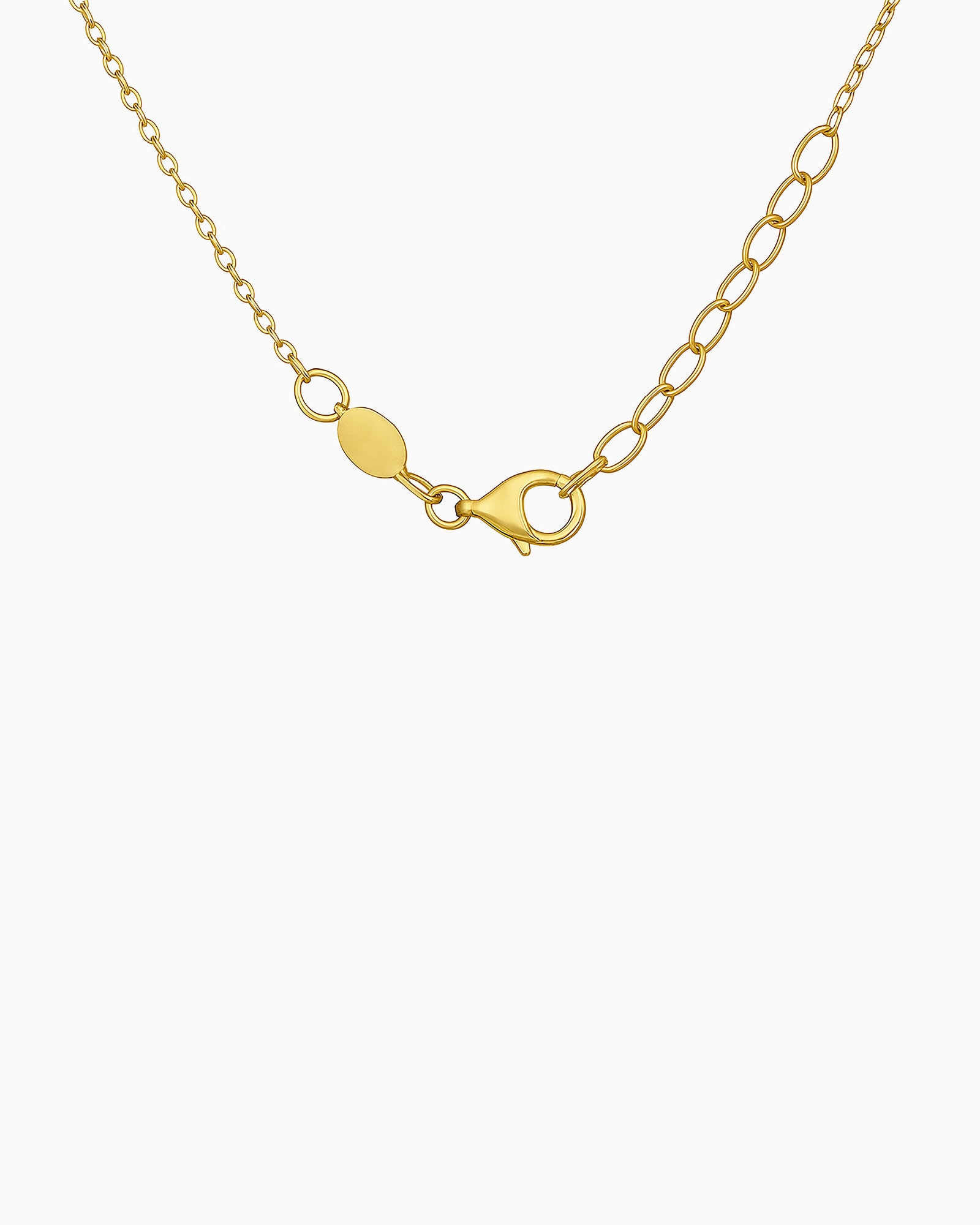 Essentials 9K Gold Round Disc Necklace