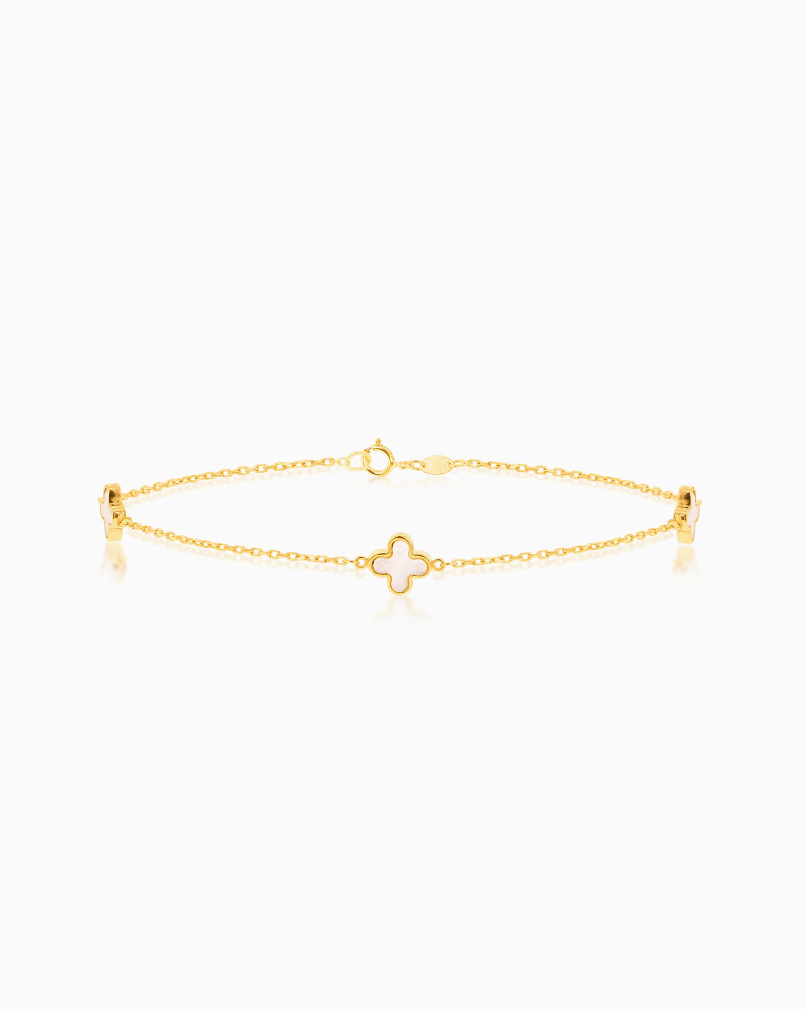 Essentials 9K Gold Petal Bracelet
