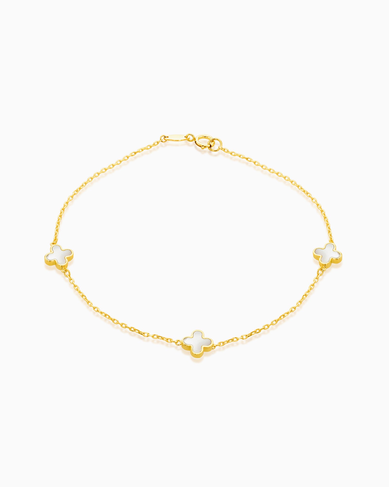 Essentials 9K Gold Petal Bracelet