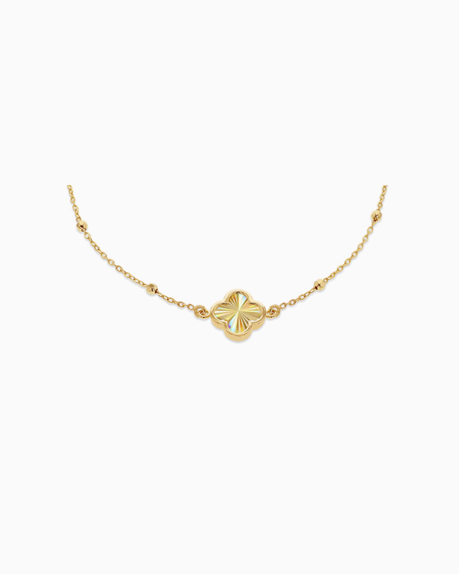 Essentials 9K Gold Rainbow Petal Bracelet
