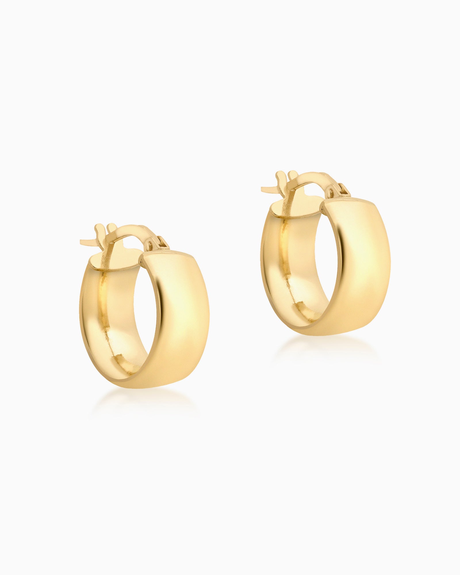 Essentials 9K Gold Chubby Hoops