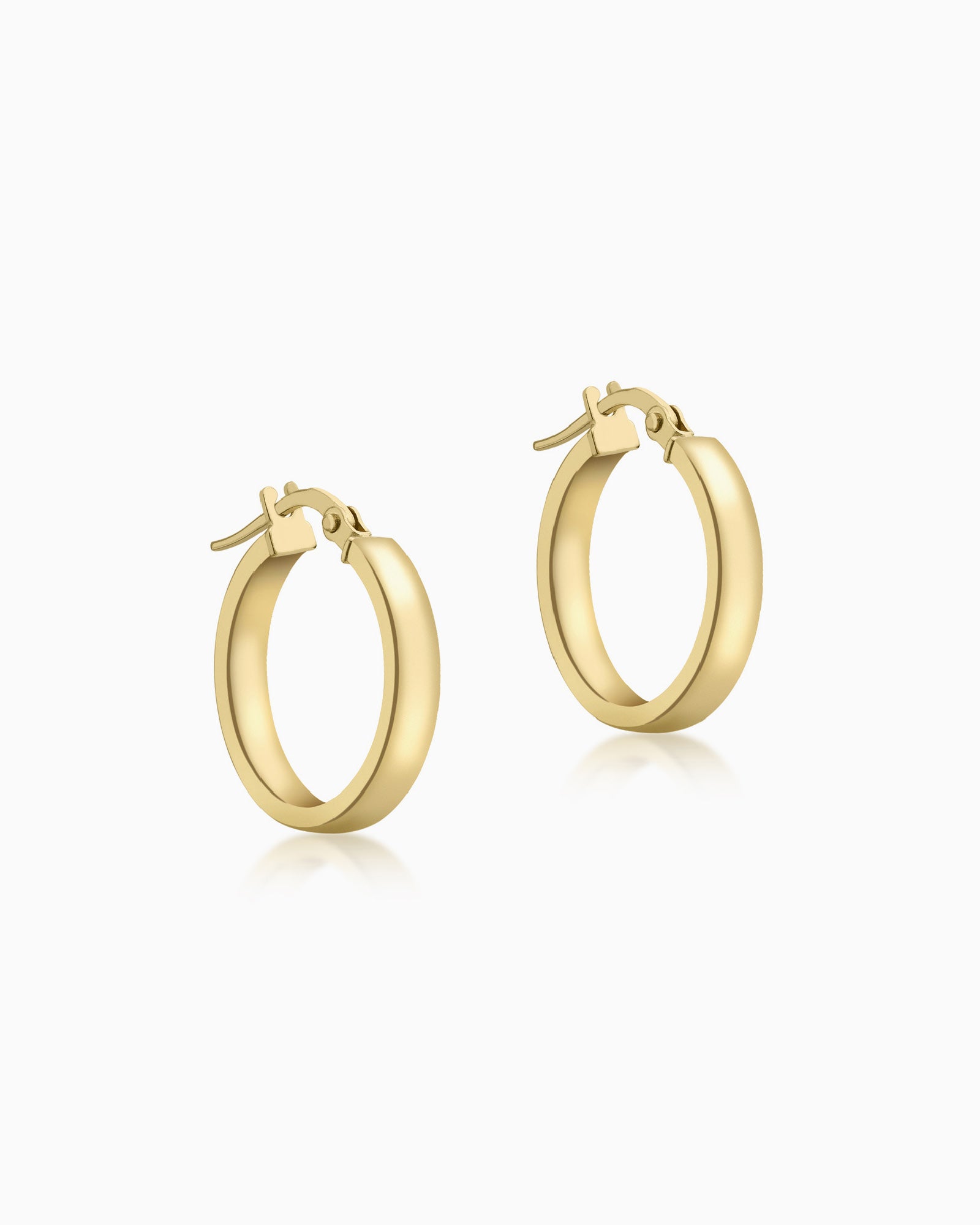 Essentials 9K Gold Thin Hoops