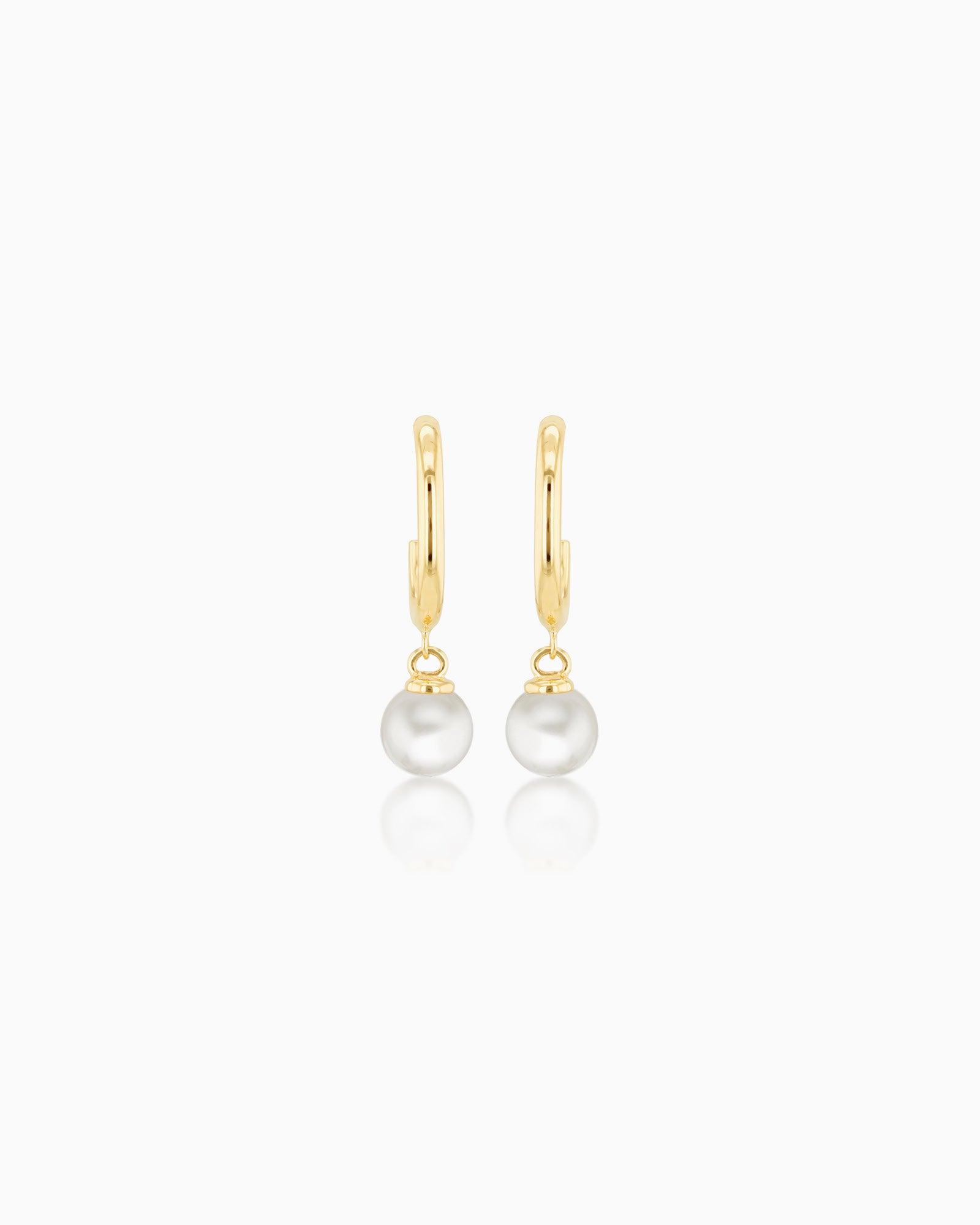 Essentials 9K Gold Freshwater Pearl Drop Stud Earrings