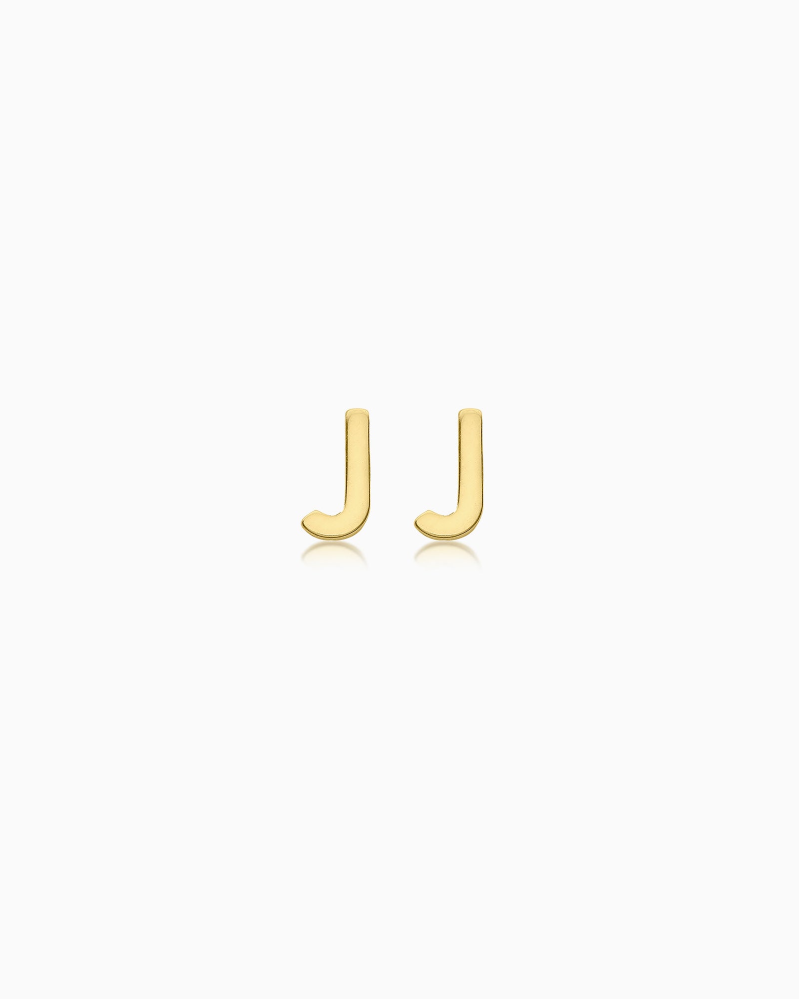Initials 9K Stud Earrings