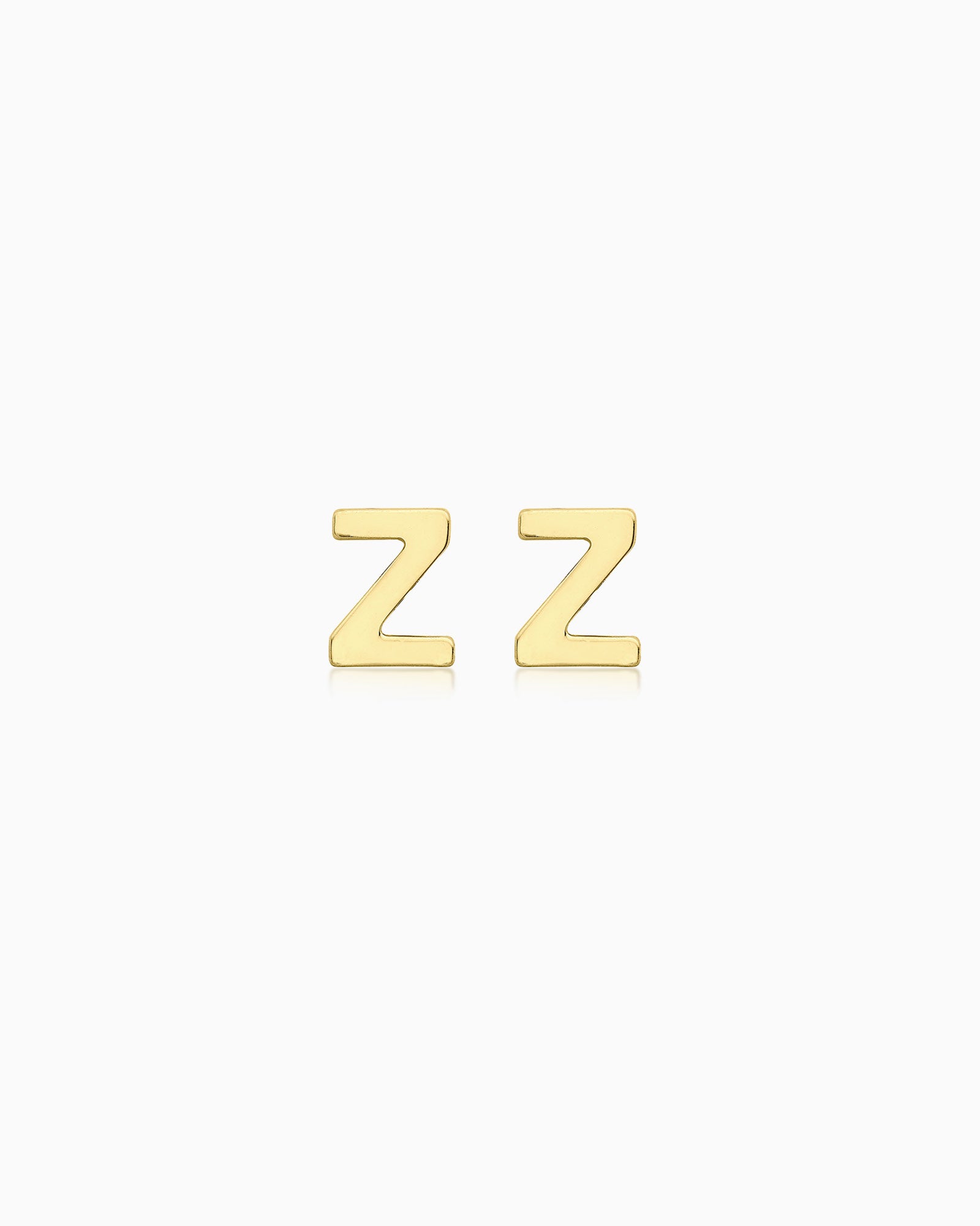 Initials 9K Stud Earrings