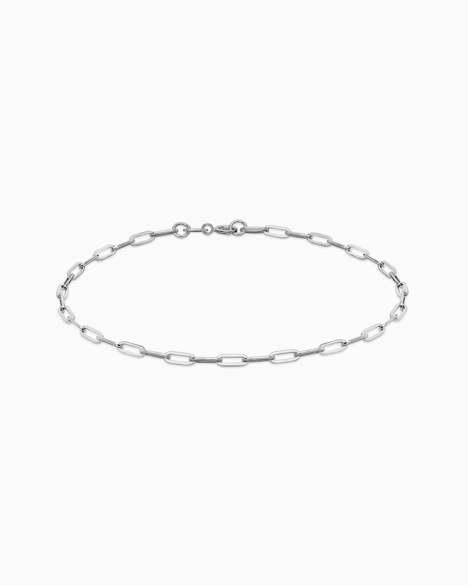 Essentials 9K Gold Thin Paper Link Bracelet