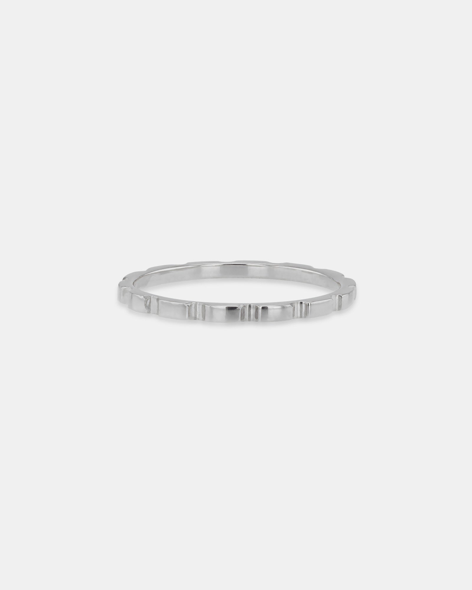 Essentials 9K Gold Cut Stacker Ring | Zoe Olivia Jewellery Australia