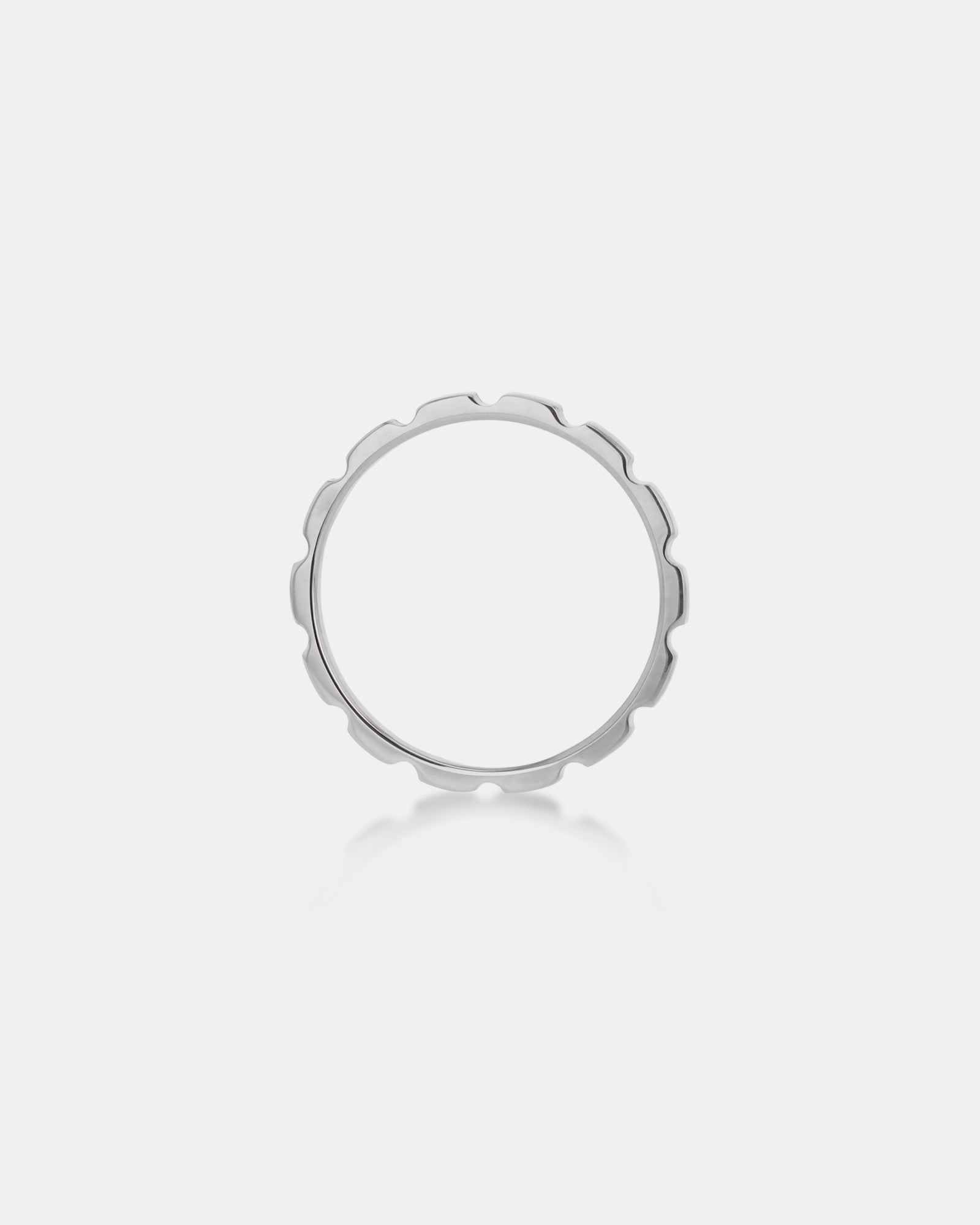 Essentials 9K Gold Cut Stacker Ring | Zoe Olivia Jewellery Australia