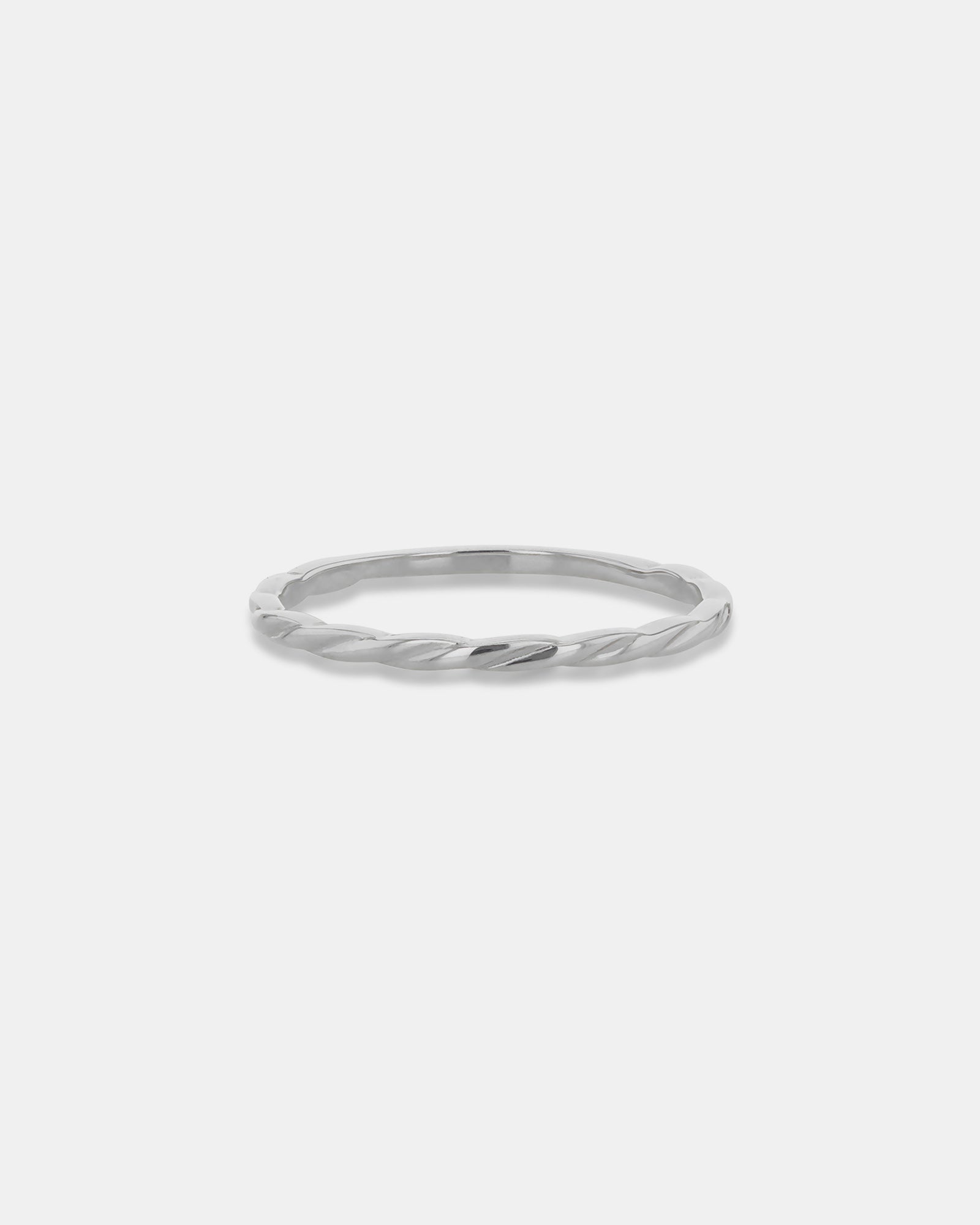 Essentials 9K Gold Twist Stacker Ring | Zoe Olivia Jewellery Australia
