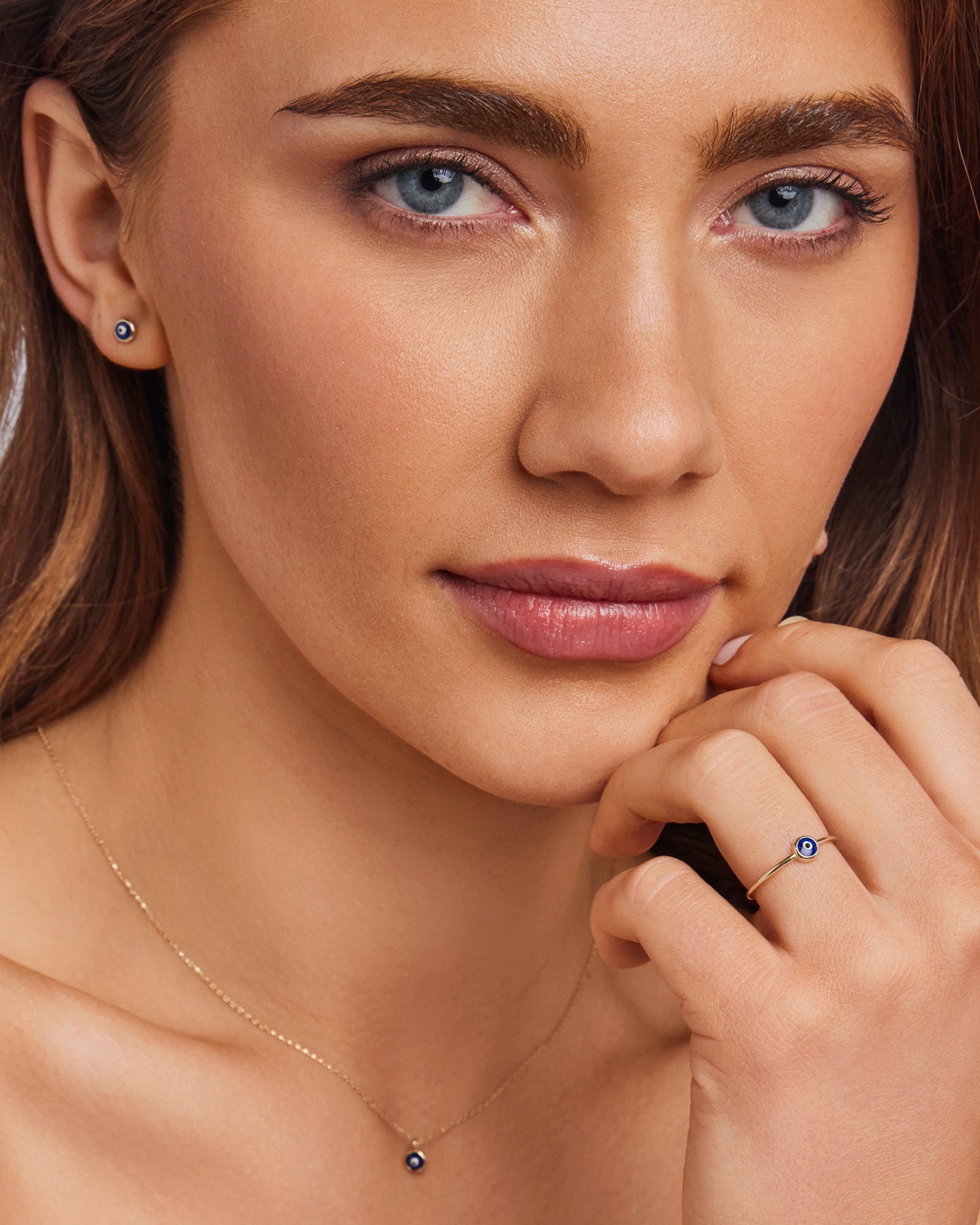 Memento 9K Gold Petite Nazar Ring