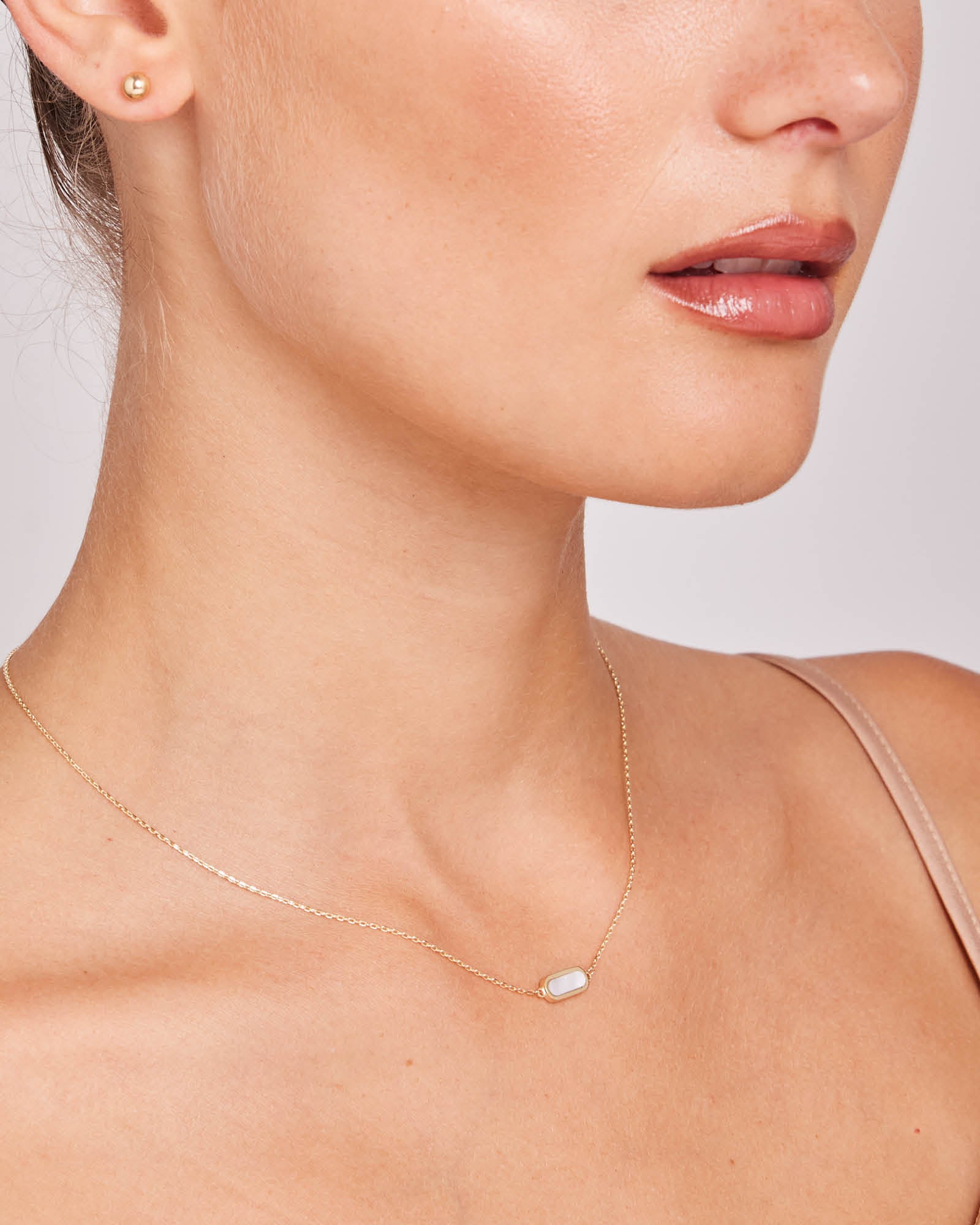 Essentials 9K Gold Stone Necklace | Zoe Olivia Jewellery Australia