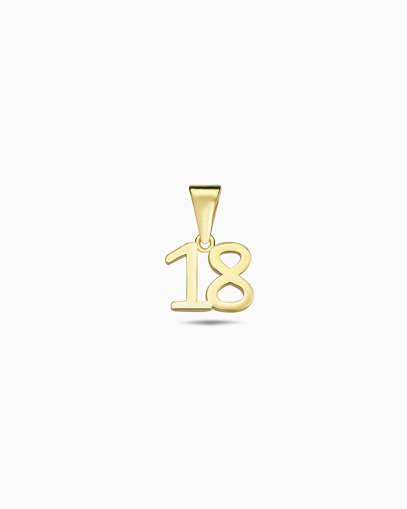 Memento 9K Gold '18' Pendant