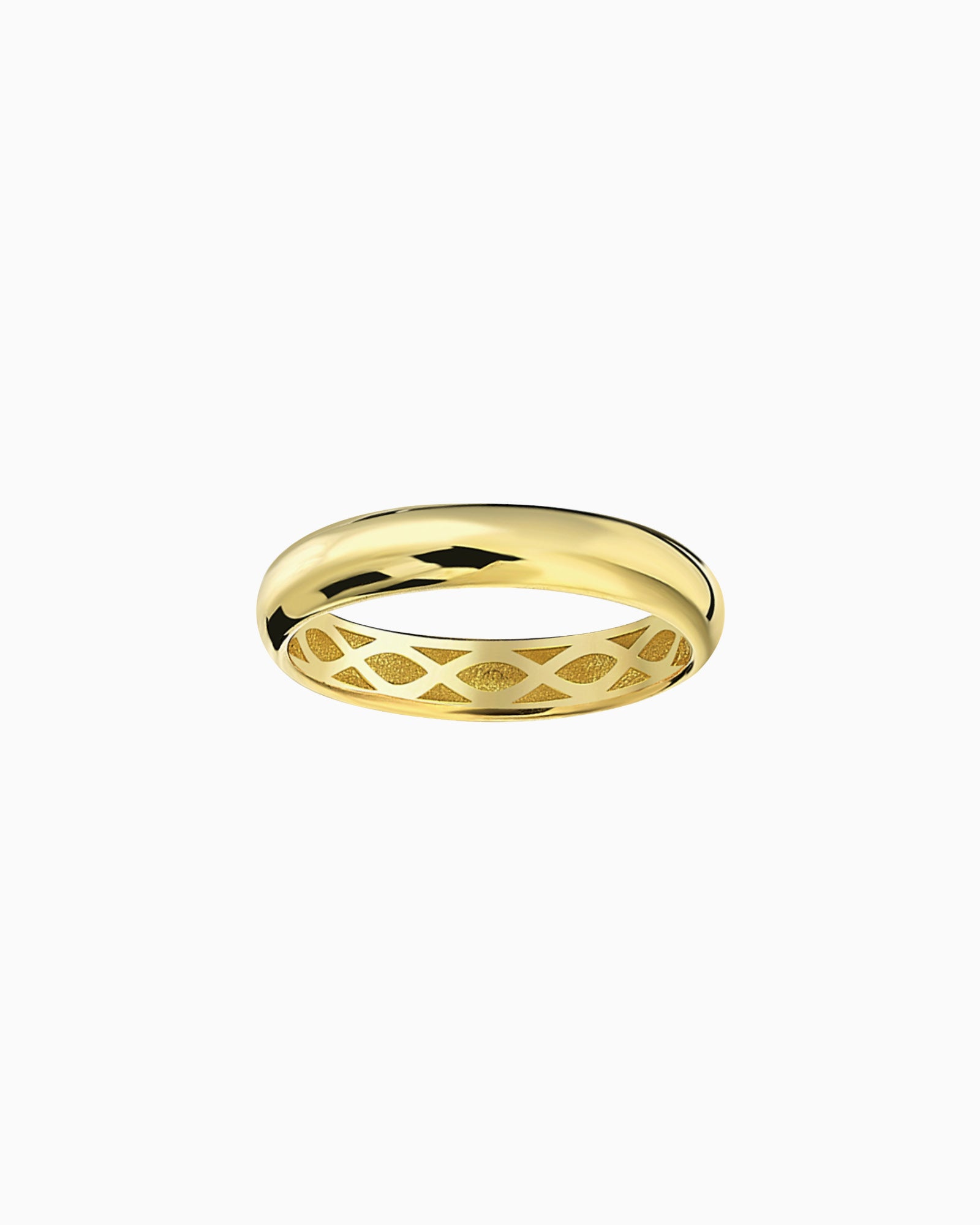 Essentials 9K Gold Plain Band | Zoe Olivia Jewellery Australia