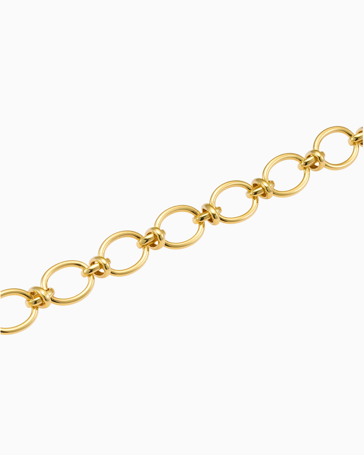 Lustre 14k Gold Vermeil Linked T-Bar Bracelet 19cm