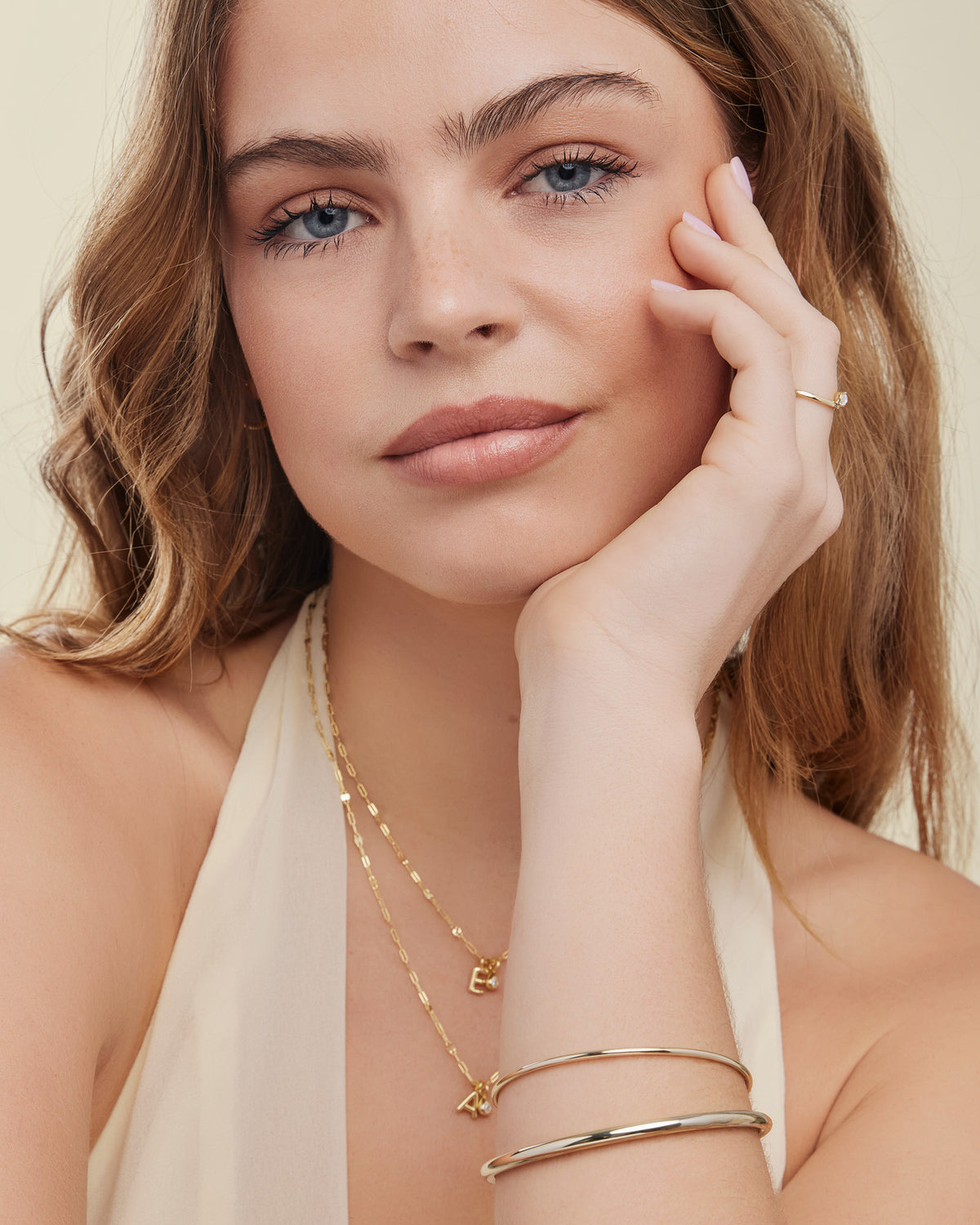 Icon 14k Gold Vermeil Plain Thin Bangle 63mm