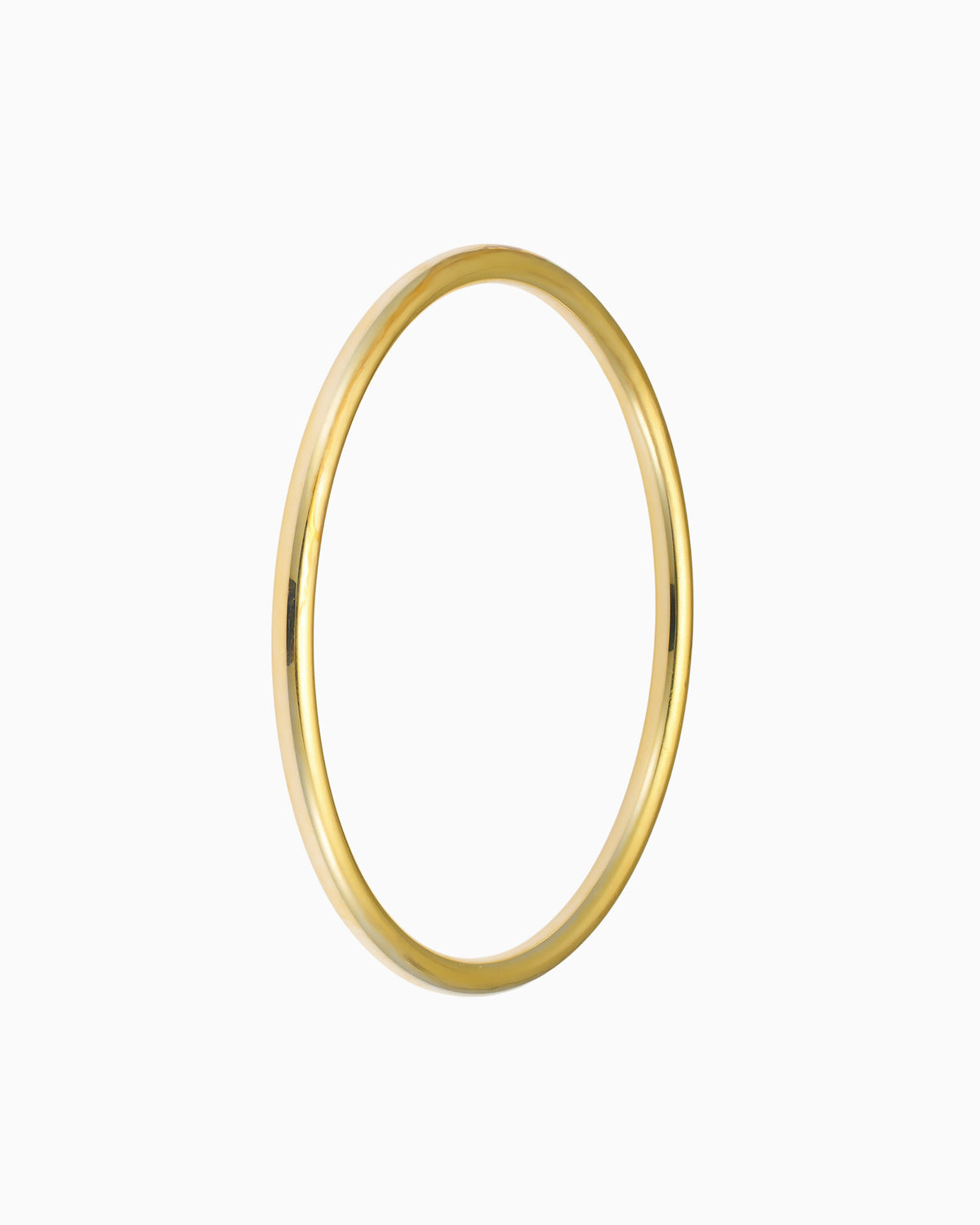 Icon 14k Gold Vermeil Plain Thick Bangle 63mm