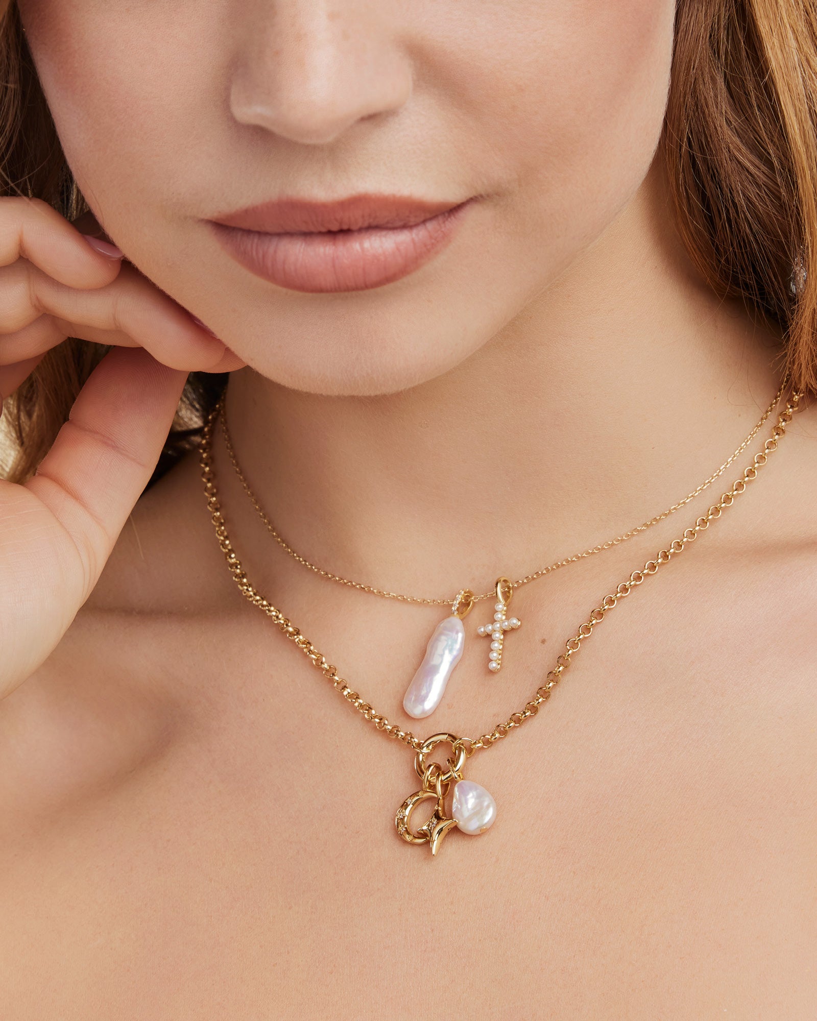 Charmed 14k Gold Vermeil Pearl Short Charm