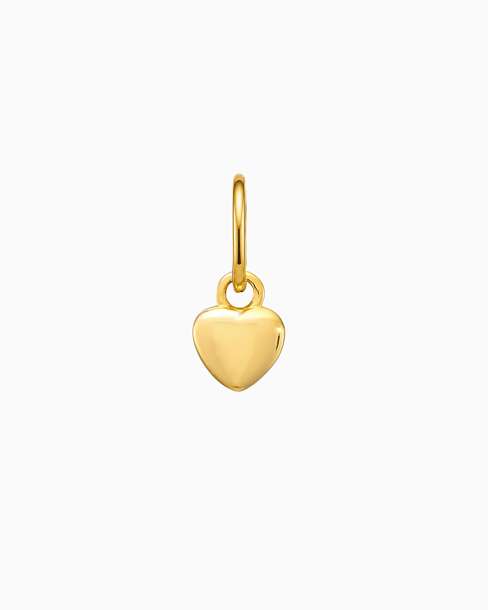 Charmed 14k Gold Vermeil Plain Heart Charm