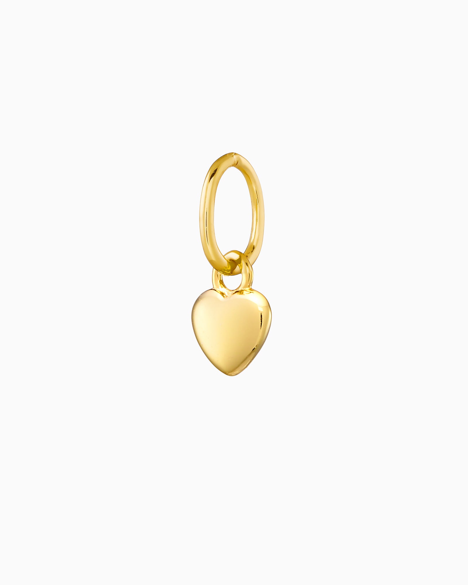 Charmed 14k Gold Vermeil Plain Heart Charm