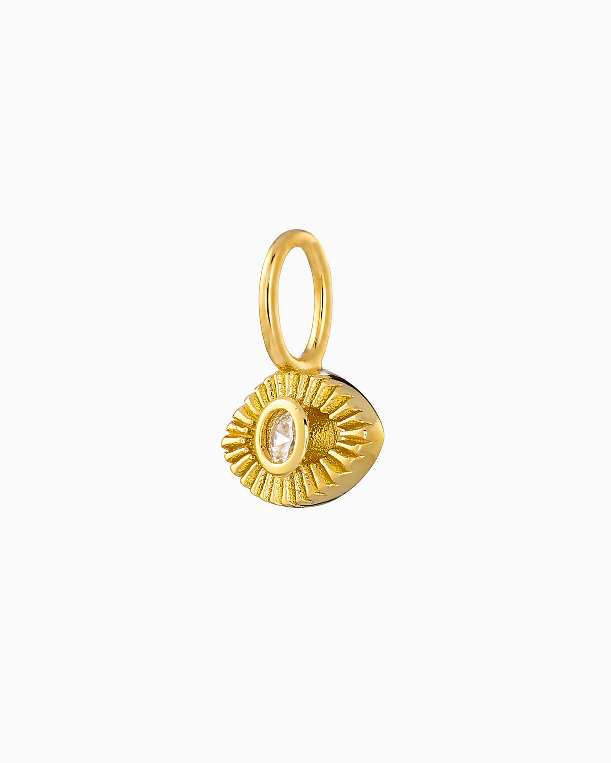 Charmed 14k Gold Vermeil Cubic Zirconia Evil Eye Charm