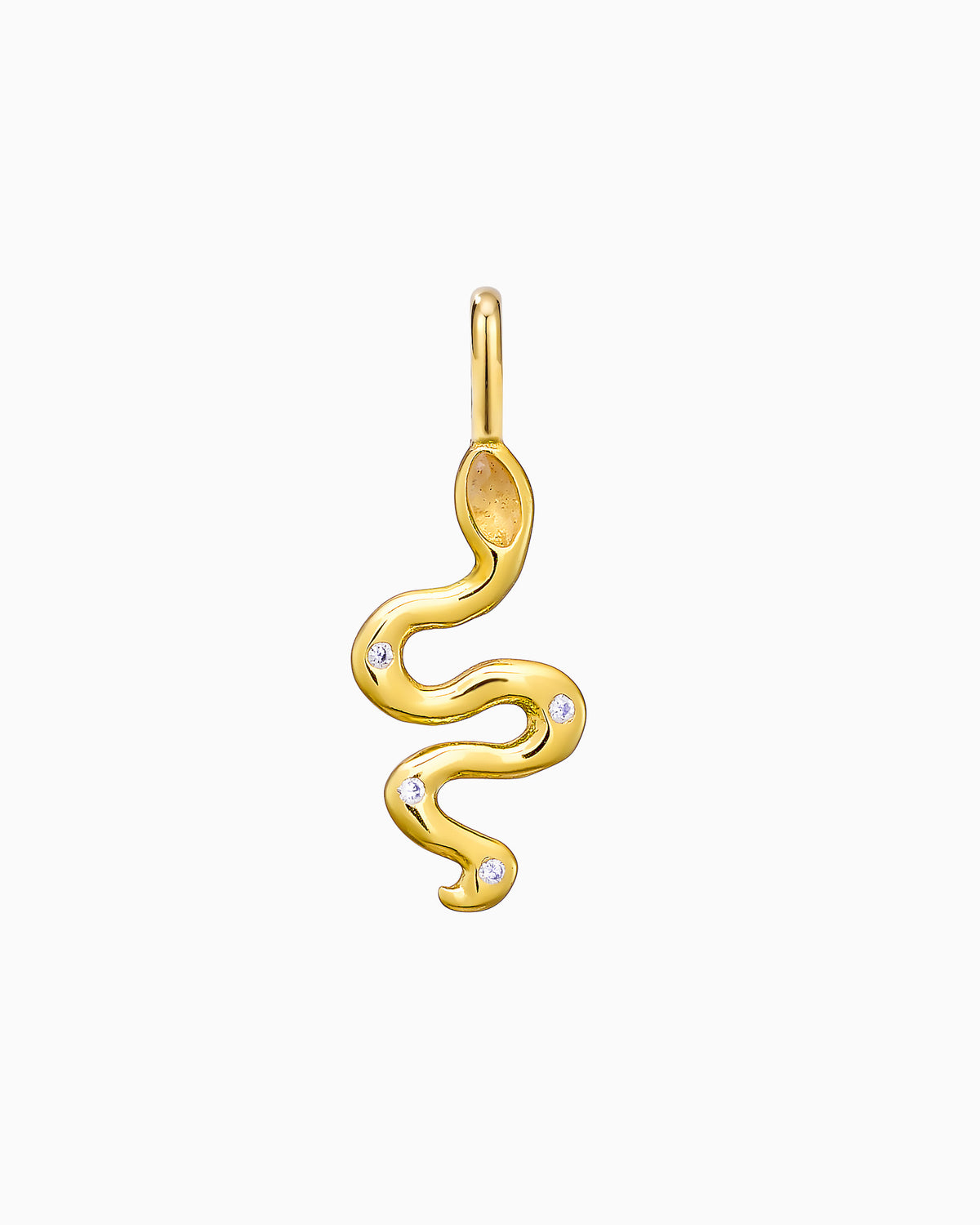 Charmed 14k Gold Vermeil Snake Charm