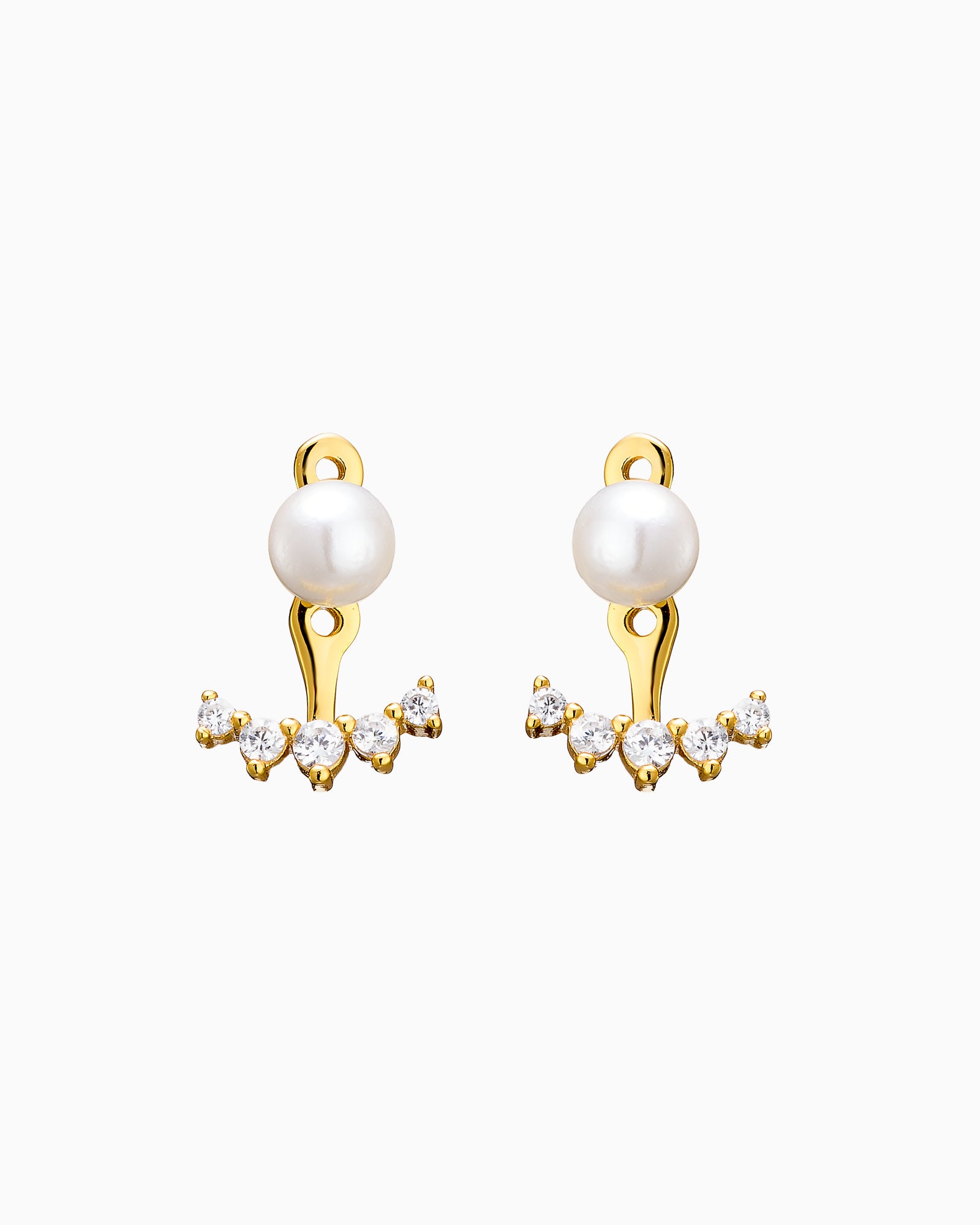 Elevate 14K Gold Vermeil Shell Pearl Ear Jacket