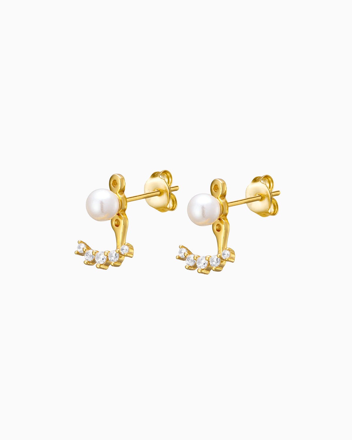 Elevate 14K Gold Vermeil Shell Pearl Ear Jacket