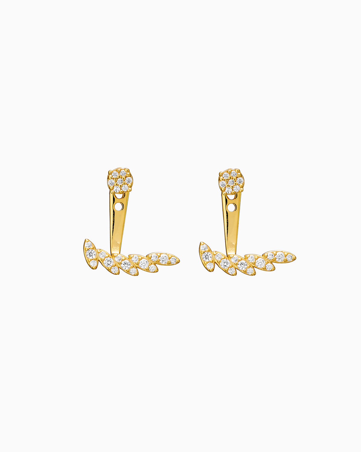 Elevate 14k Gold Vermeil Marquise Cubic Zirconia Ear Jacket