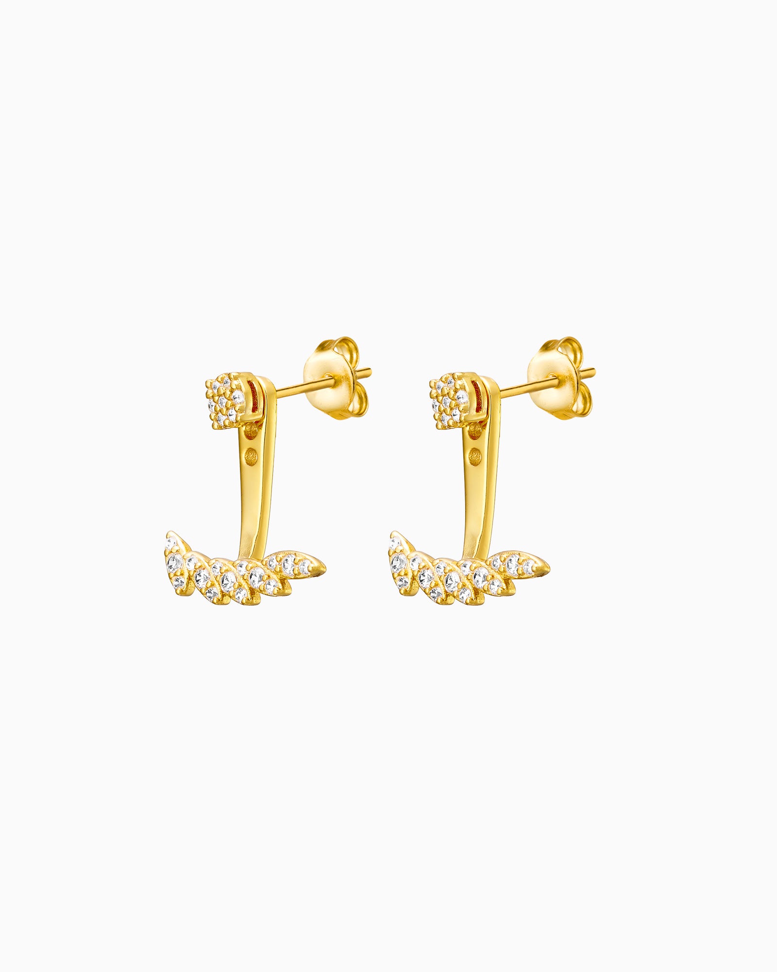Elevate 14k Gold Vermeil Marquise Cubic Zirconia Ear Jacket