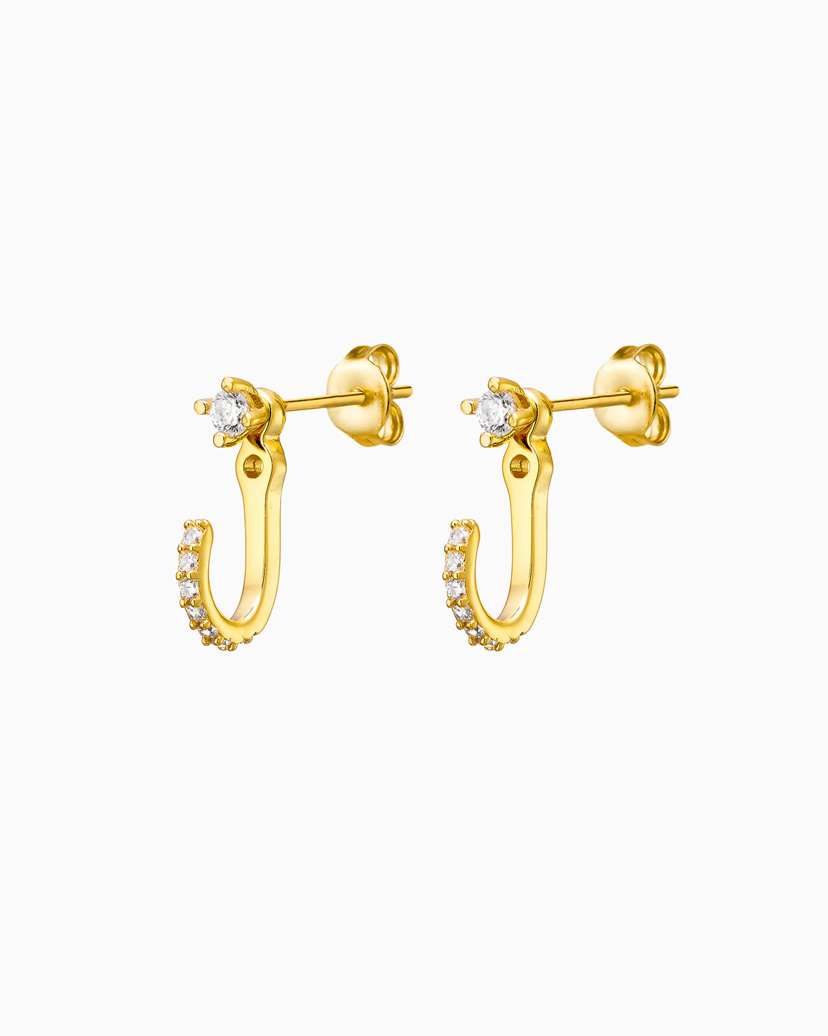 Elevate 14k Gold Vermeil Cubic Zirconia Hook Ear Jacket