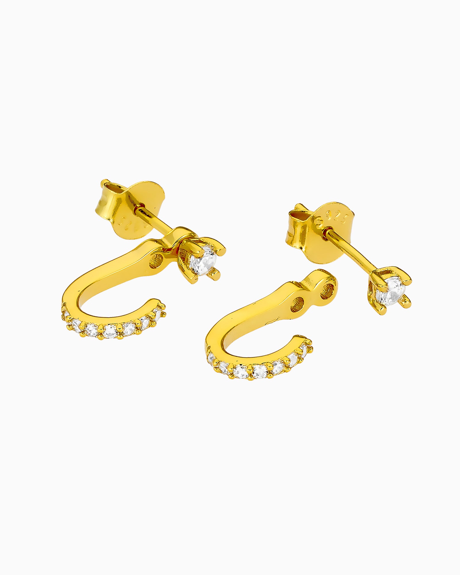 Elevate 14k Gold Vermeil Cubic Zirconia Hook Ear Jacket