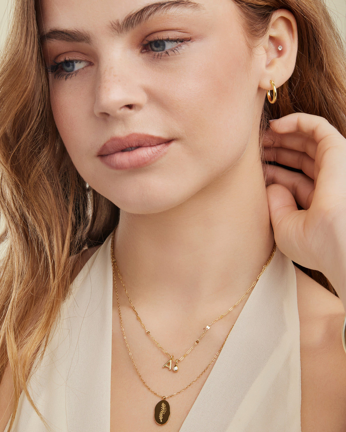 Icon 14K Gold Vermeil Plain 15mm Hoop Earrings