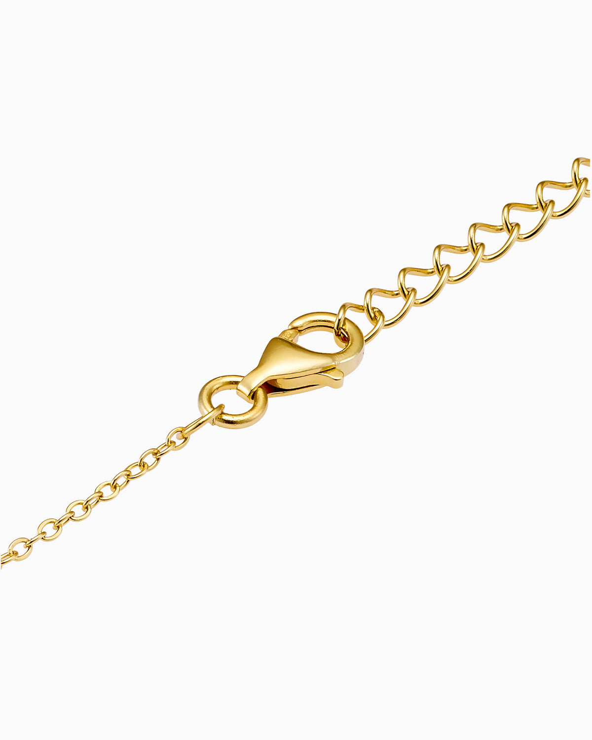 Lustre 14k Gold Vermeil Plain Bean Necklace
