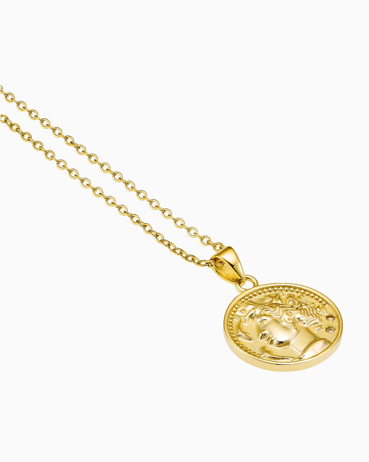 Lustre 14k Gold Vermeil Medallion Empire Necklace