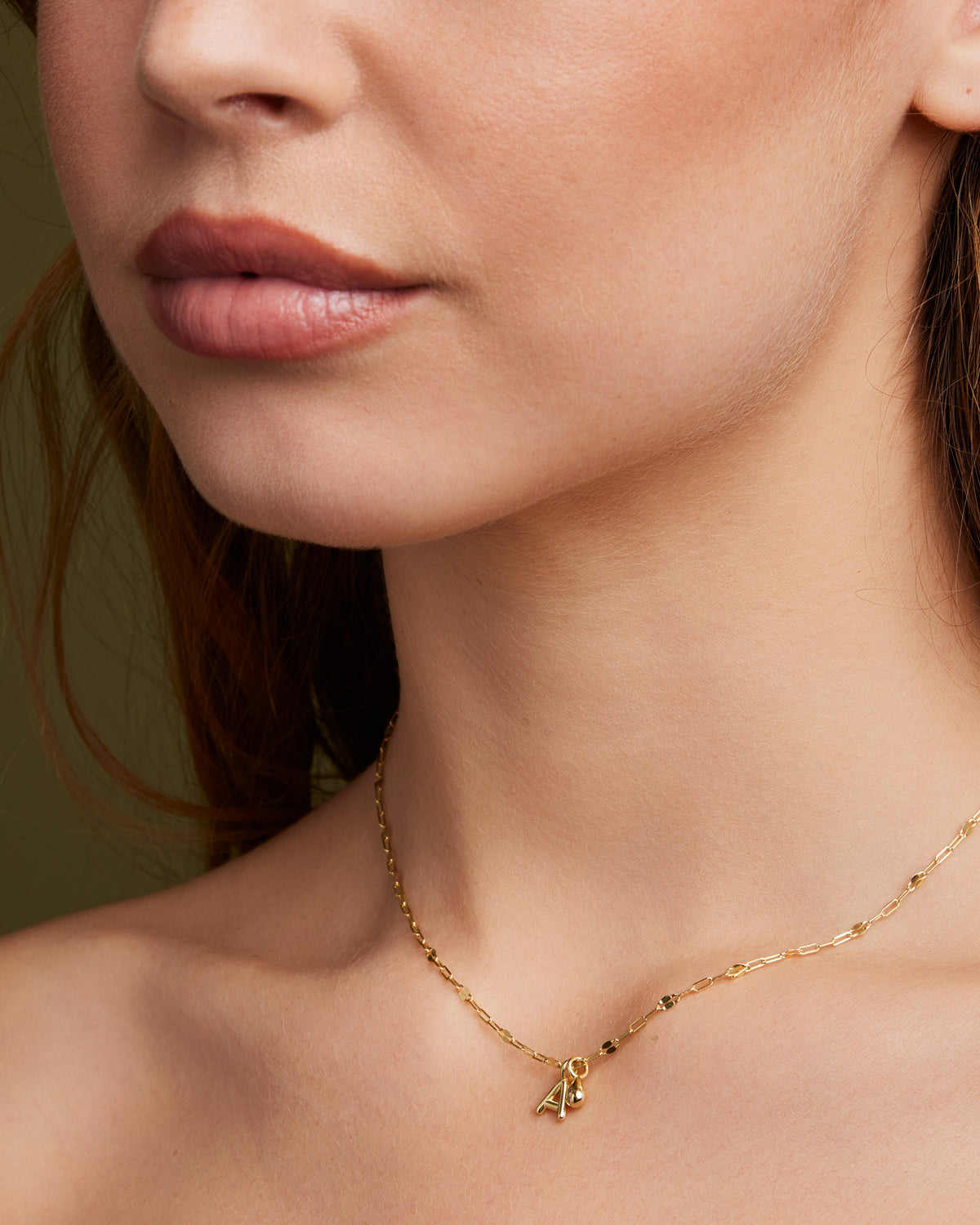 Imprint 14K Gold Vermeil A Initial Cubic Zirconia Necklace