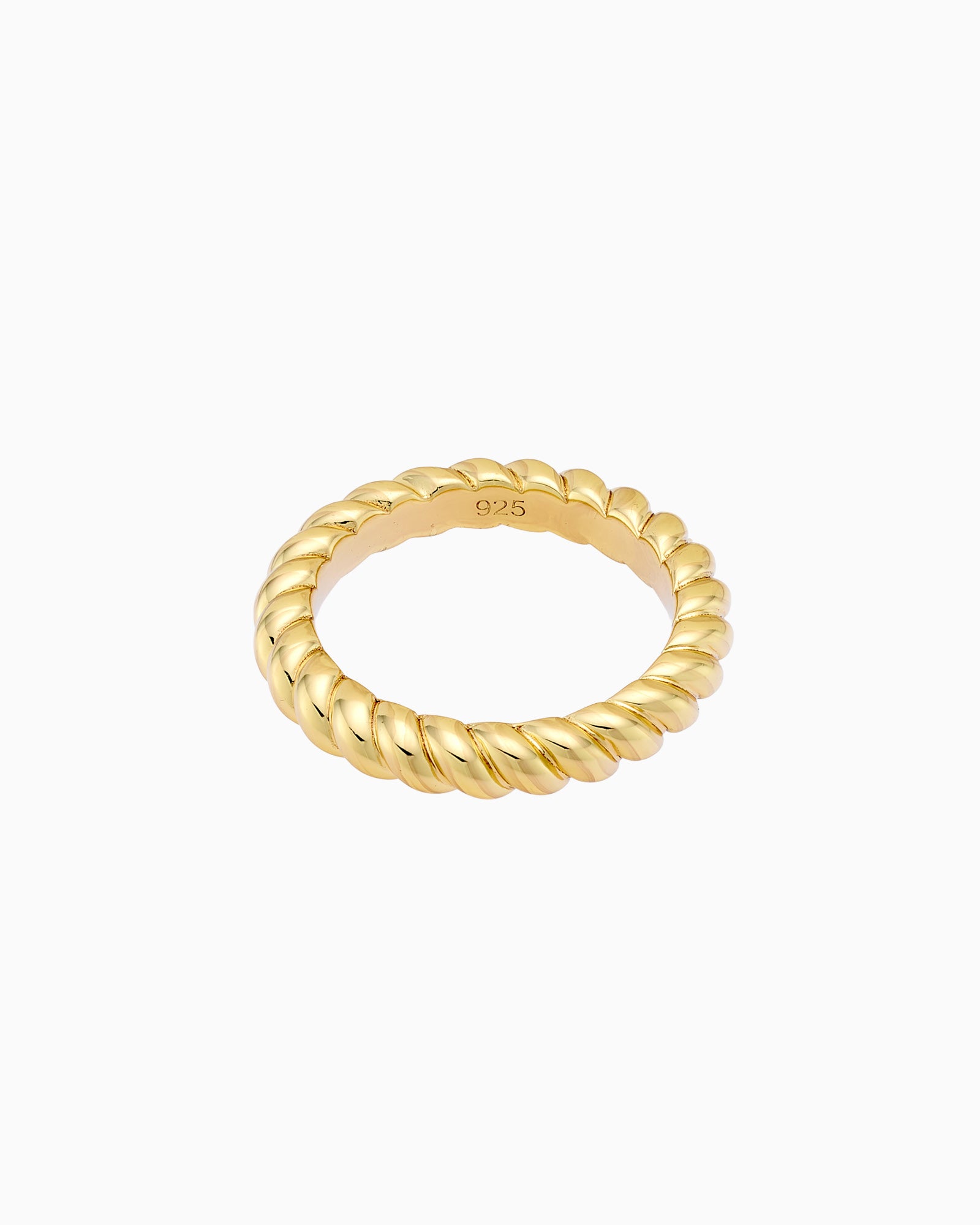 Icon 14k Gold Vermeil Twist Band Ring