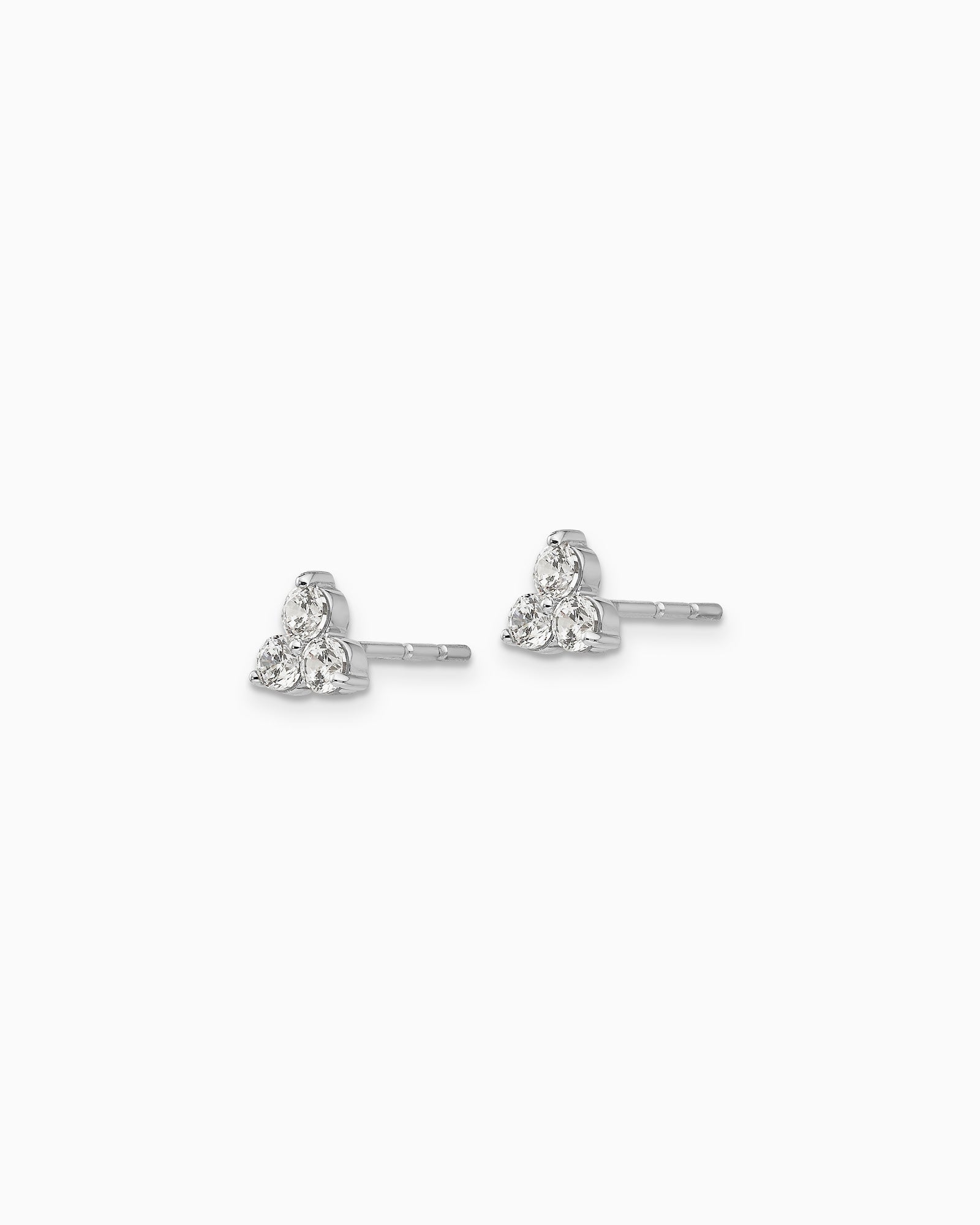 Signature 9K White Gold 0.50ct Lab Grown Diamond Cluster Stud Earrings