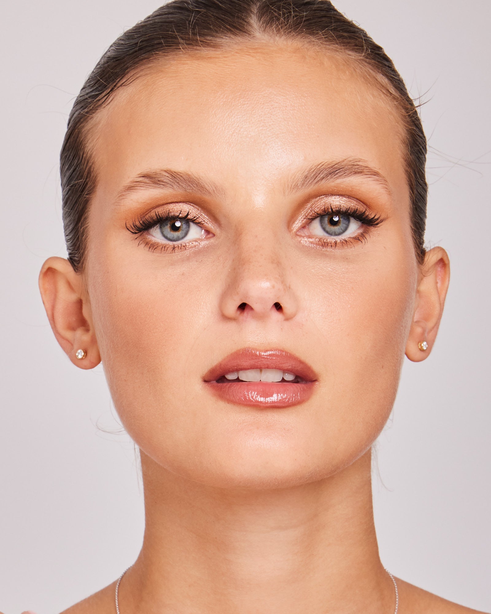 Radiance 9K Gold Round Lab Grown Diamond Studs