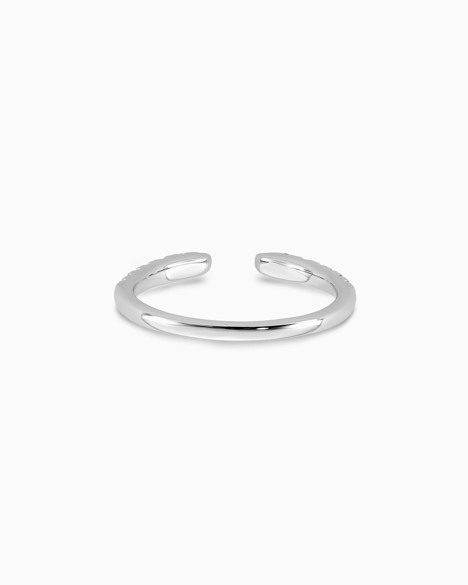 Signature 9K White Gold 0.24ct Lab Grown Diamond Open Ring