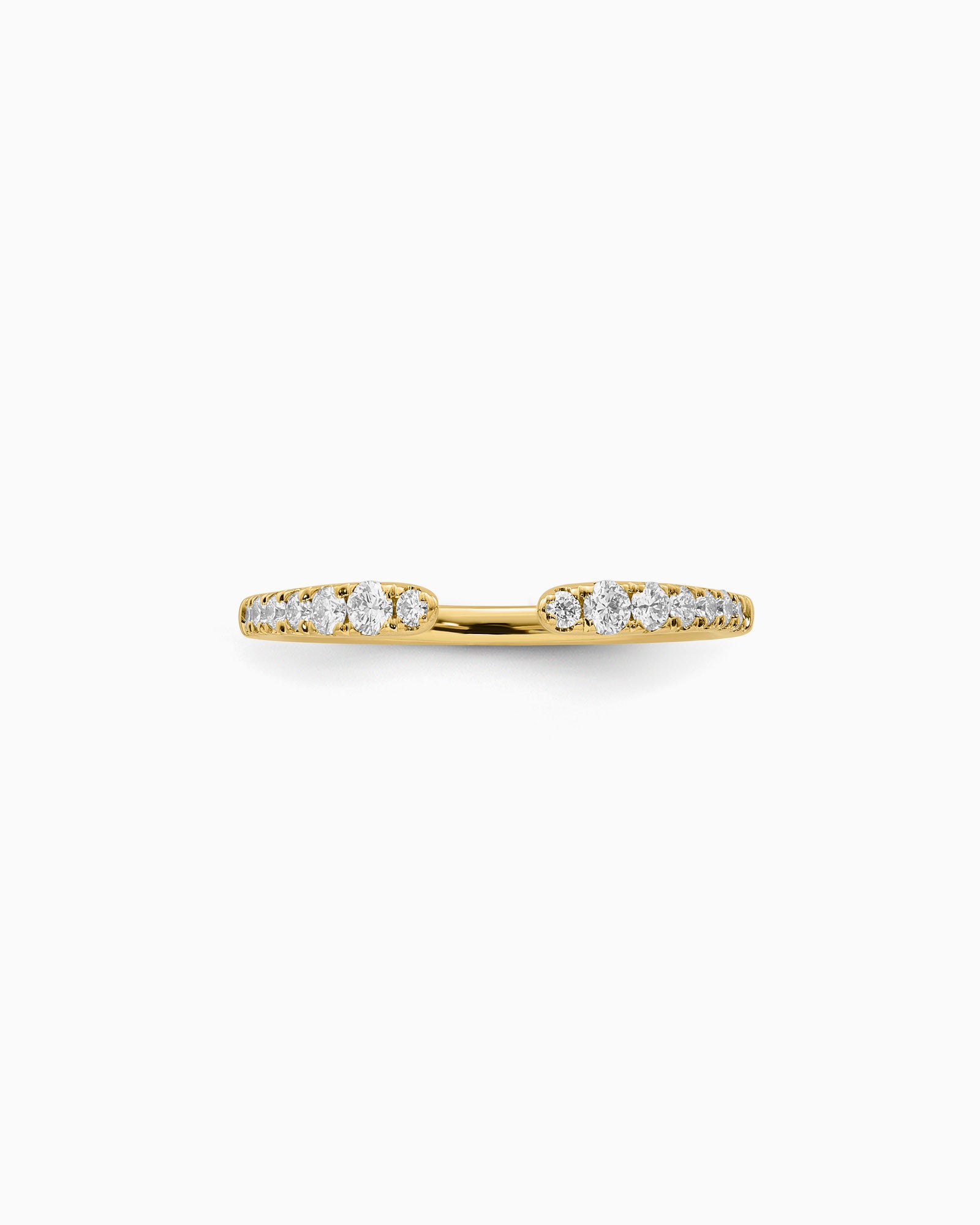 Signature 9K Gold 0.24ct Lab Grown Diamond Open Ring