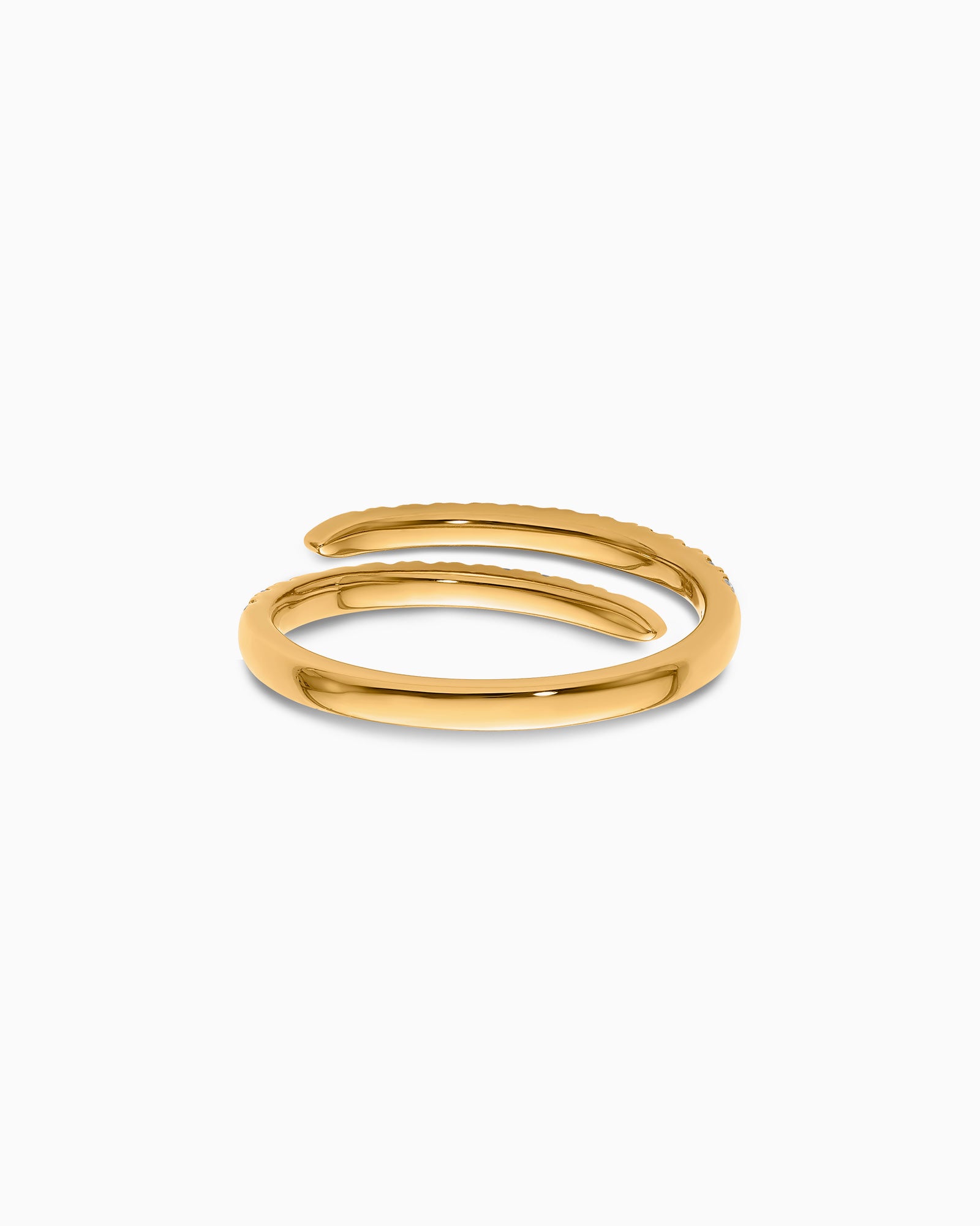 Signature 9K Gold 0.40ct Lab Grown Diamond Spiral Ring