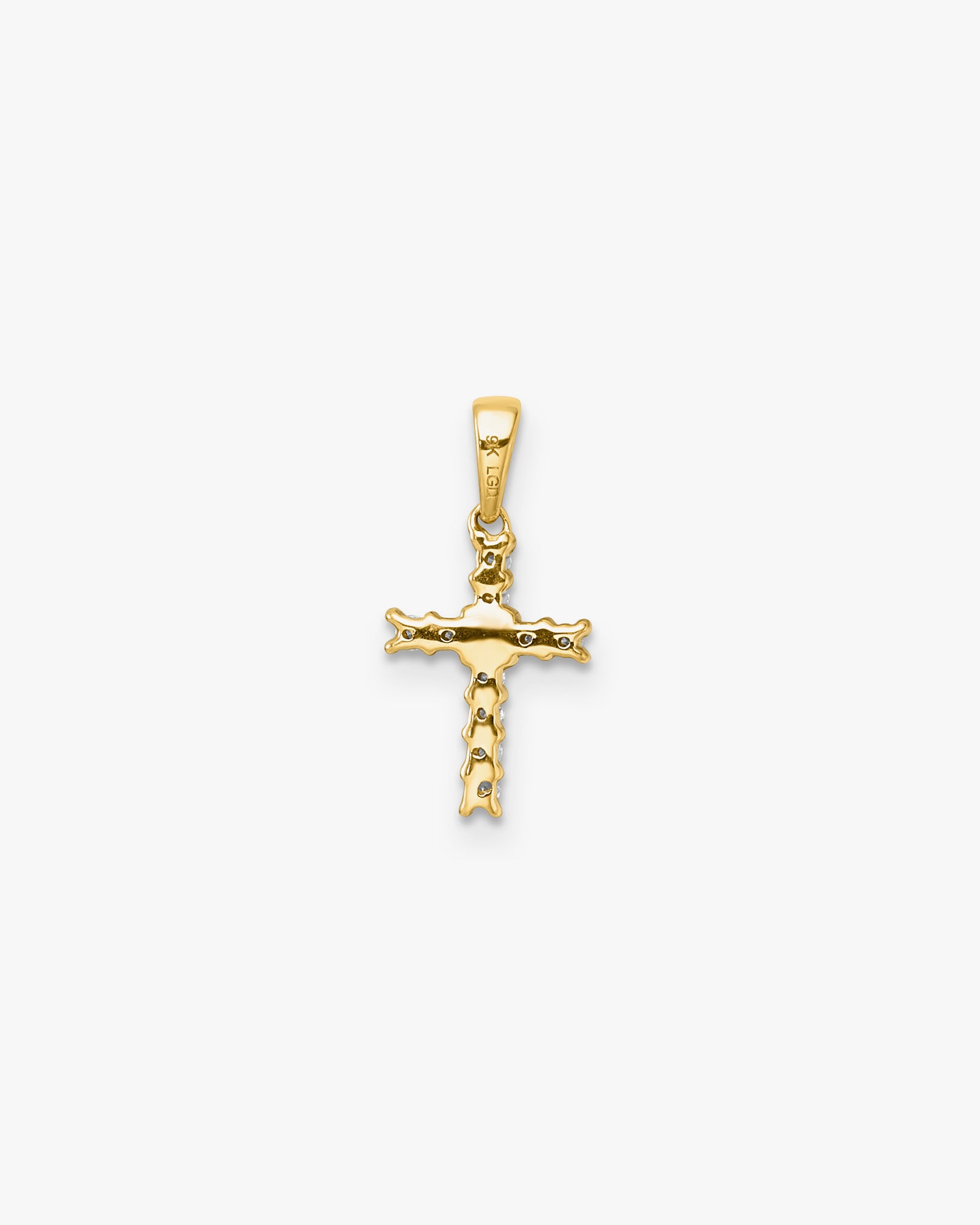 Memento 9K Gold 0.10ct Lab Grown Diamond Cross Pendant