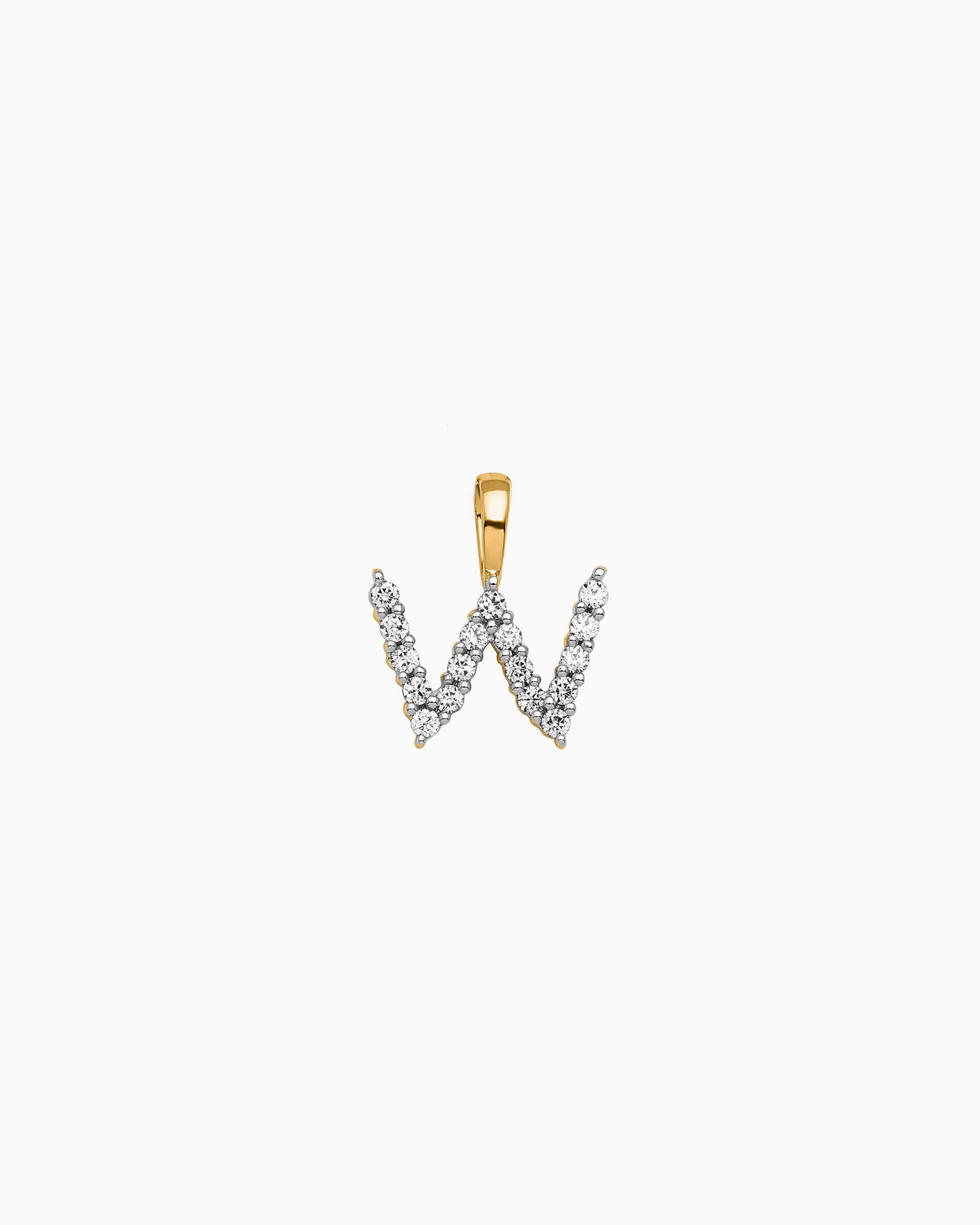 Imprint 9K Yellow Gold Lab Grown Diamond Initial Pendant