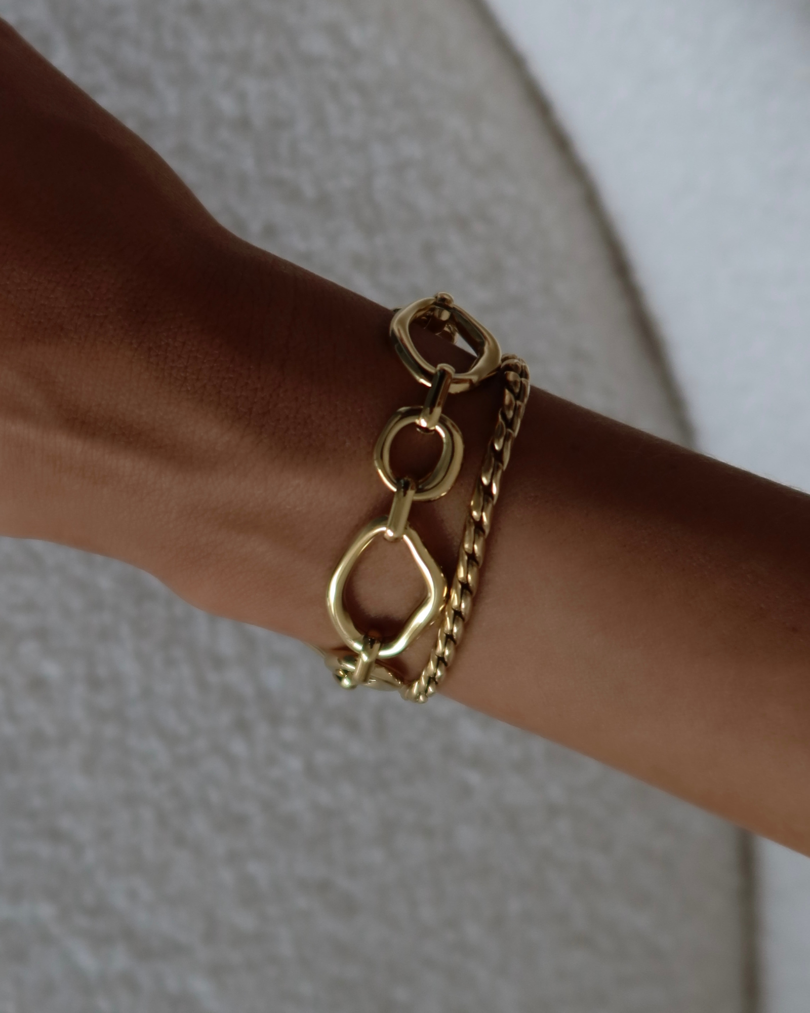 Essentials Gold Rope Twist Bracelet
