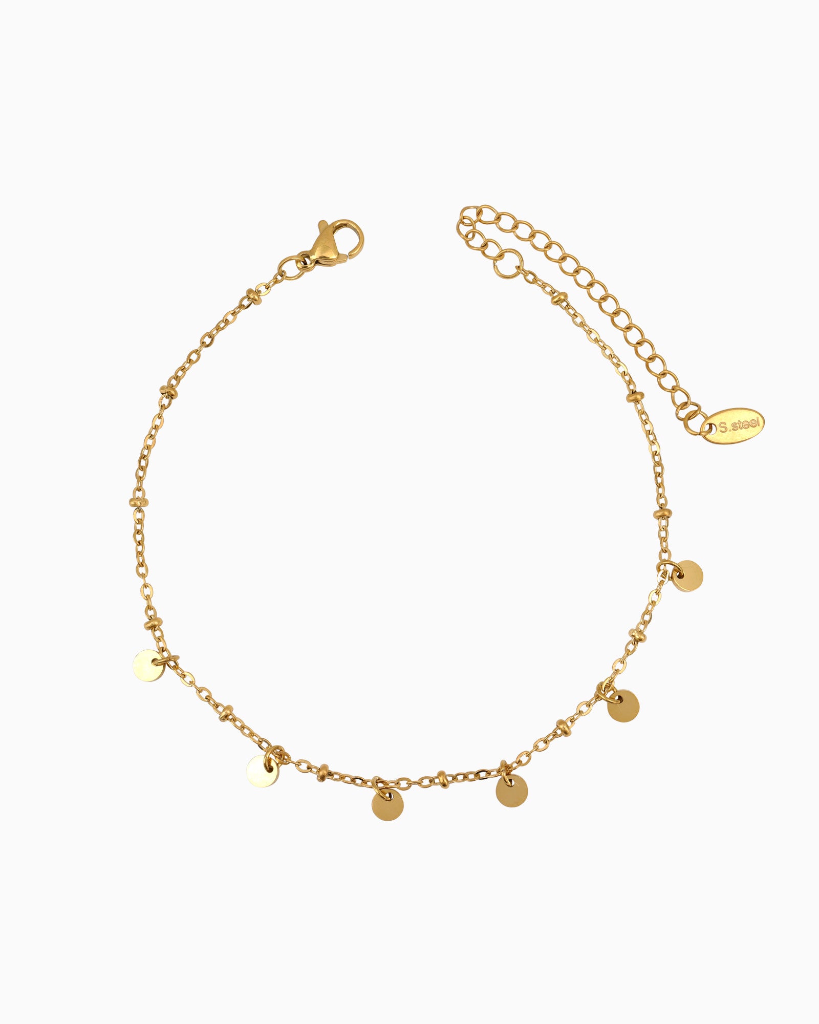 Essentials Flat Disc Anklet