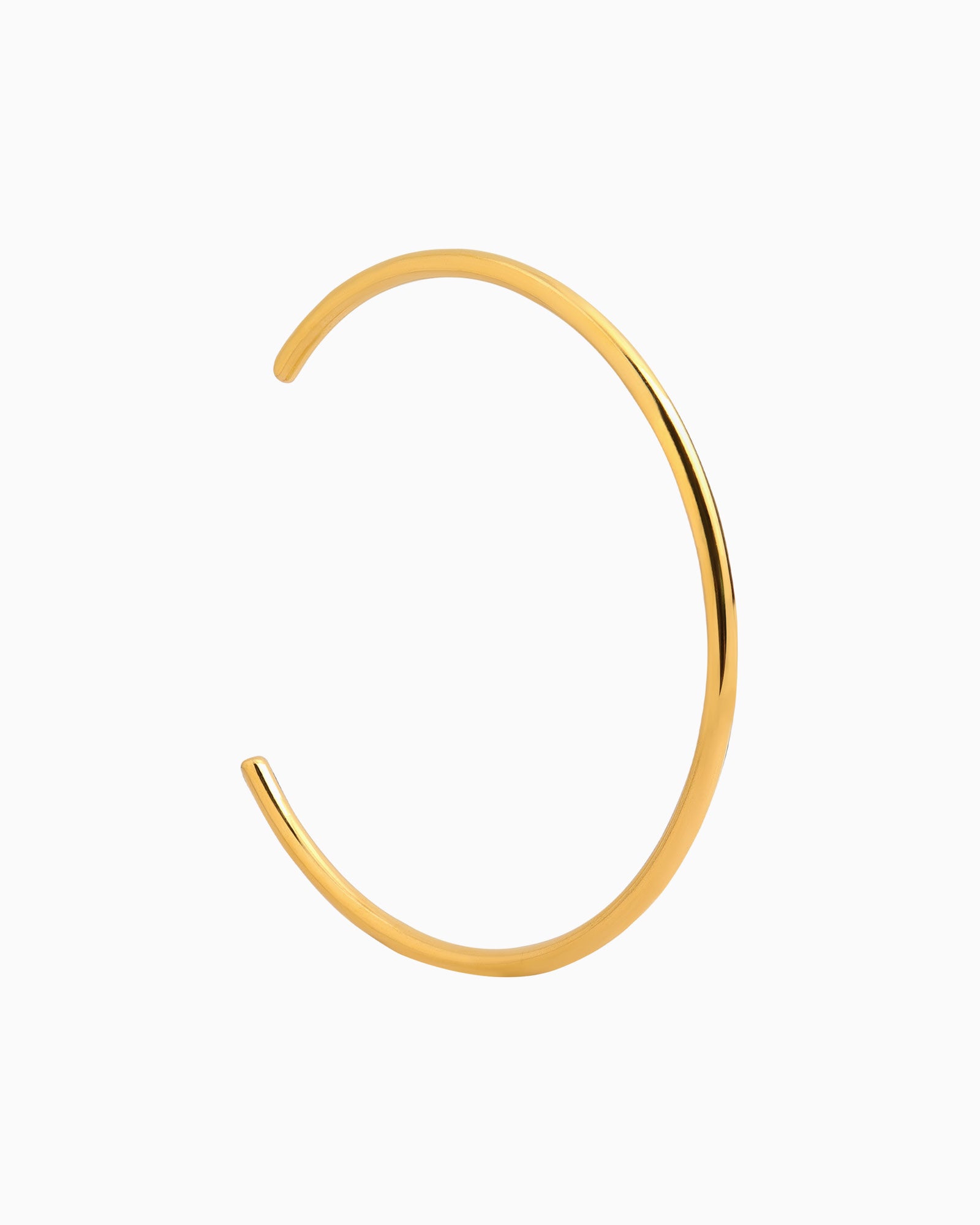 Gold Cuff & Layered Chain Bracelet Set